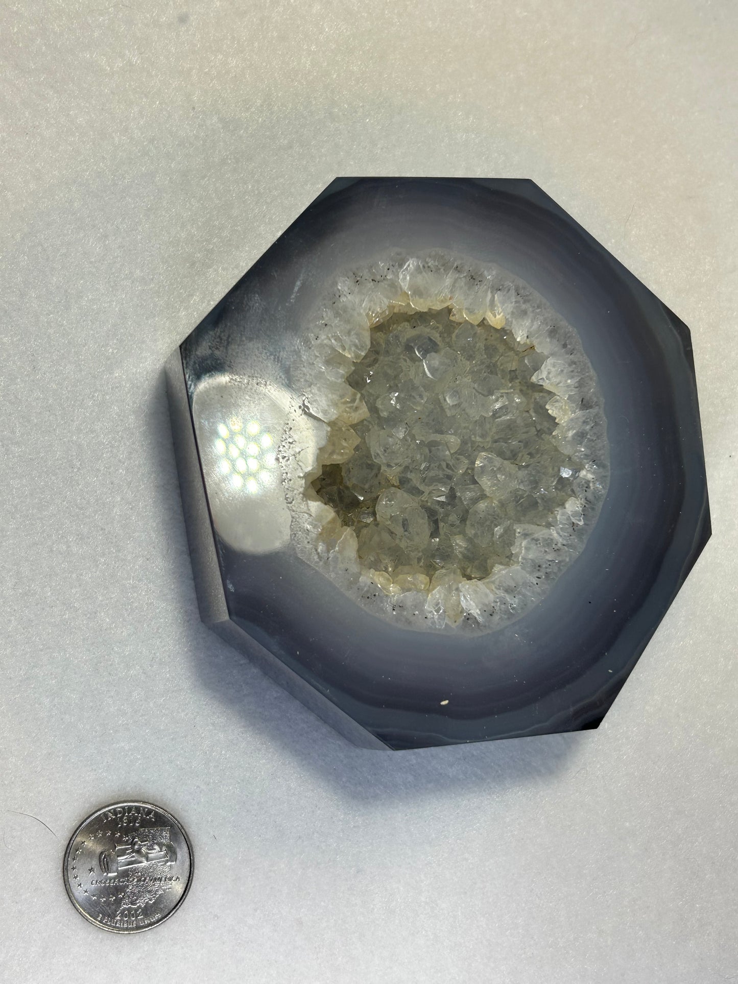 DRUZY CHALCEDONY FREE FORM-purity, serenity, grounding