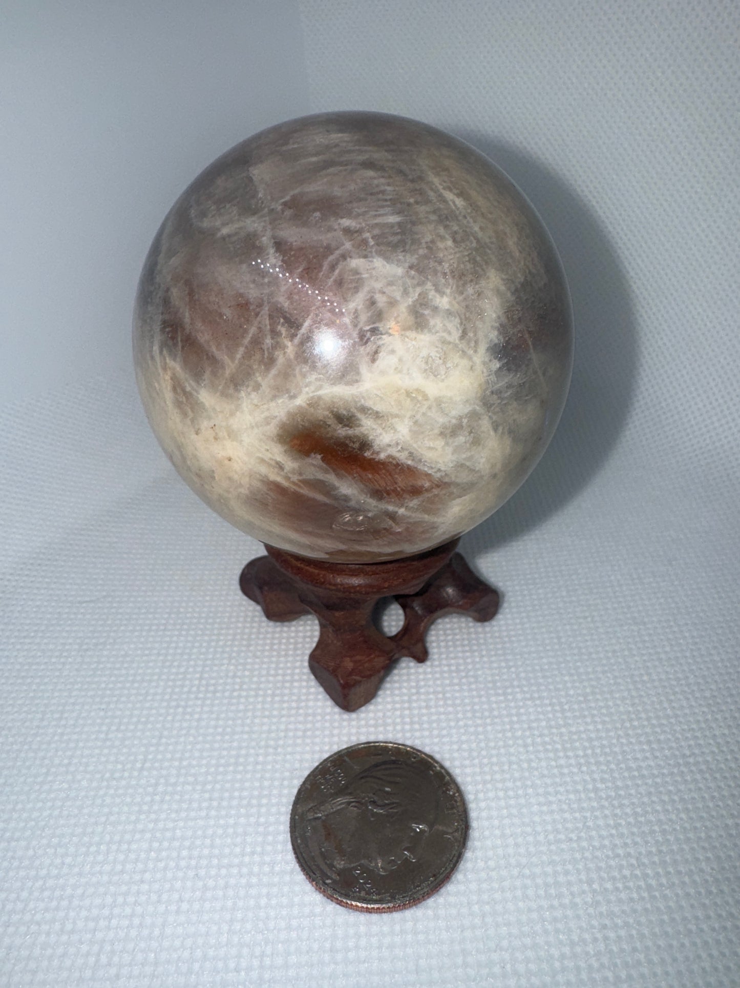 MOONSTONE SPHERE-Intuition, Harmony, and New Beginnings