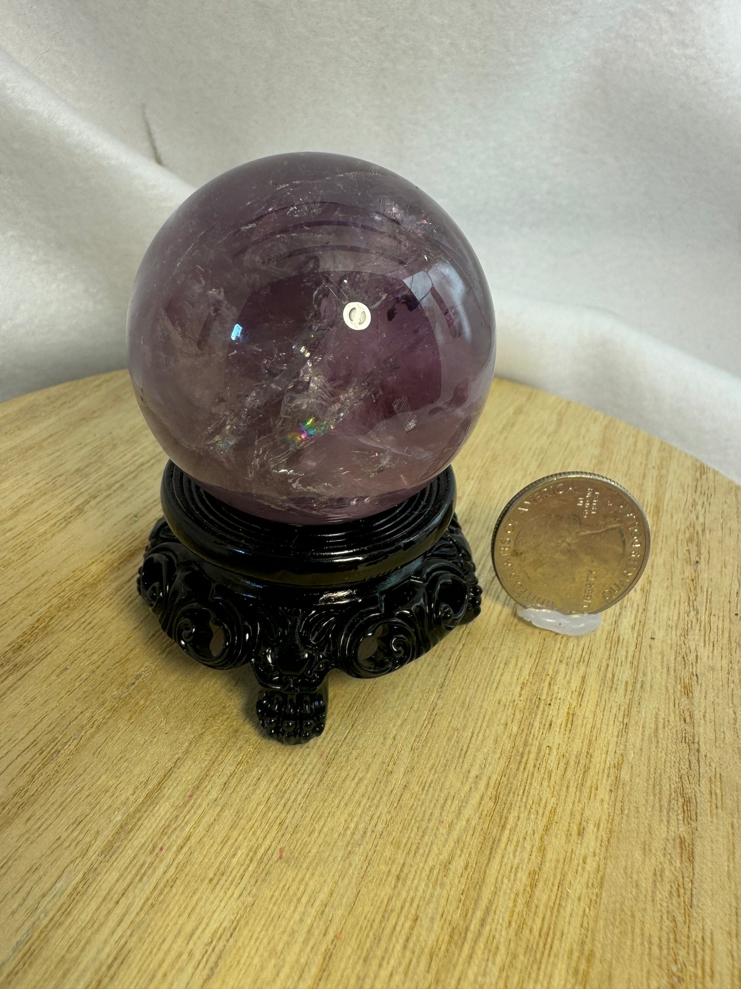 FLUORITE SPHERE-clarity, focus, spiritual expansion