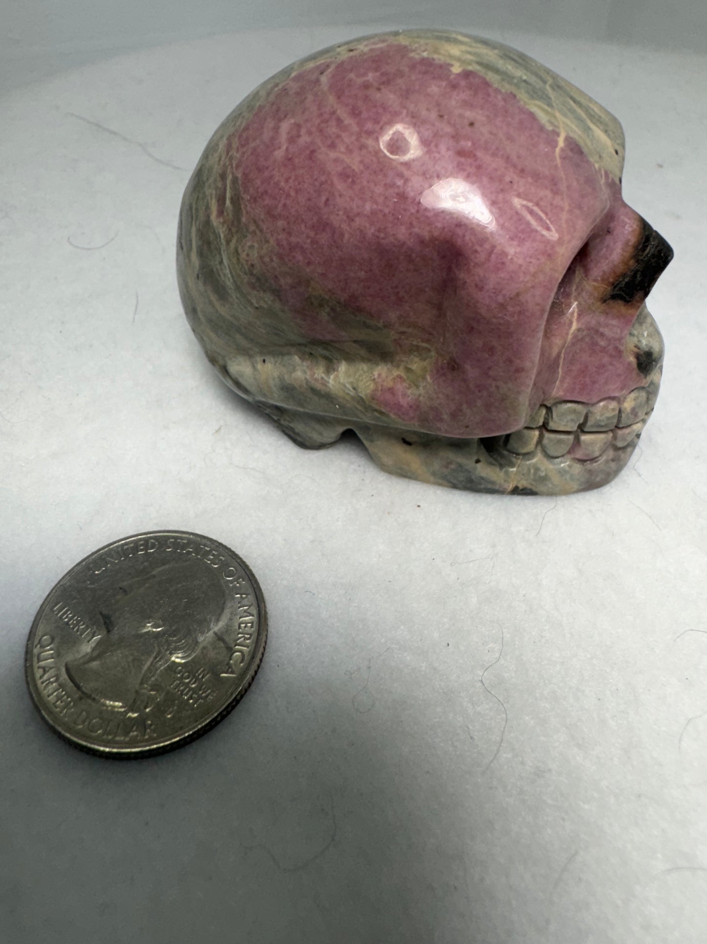 PINK TOURMALINE SKULL- Creativity, Expression, Transformation