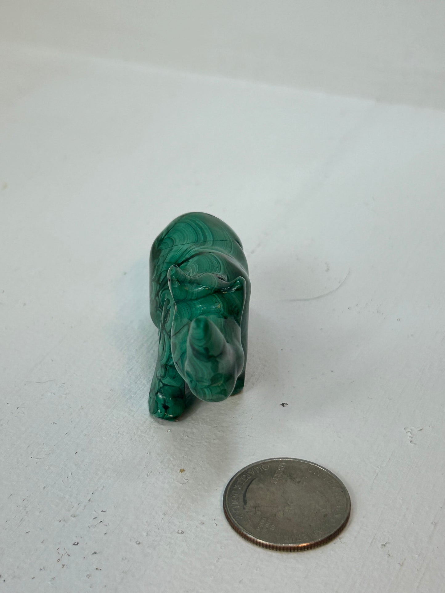 MALACHITE RHINO-Strength, Protection, Determination