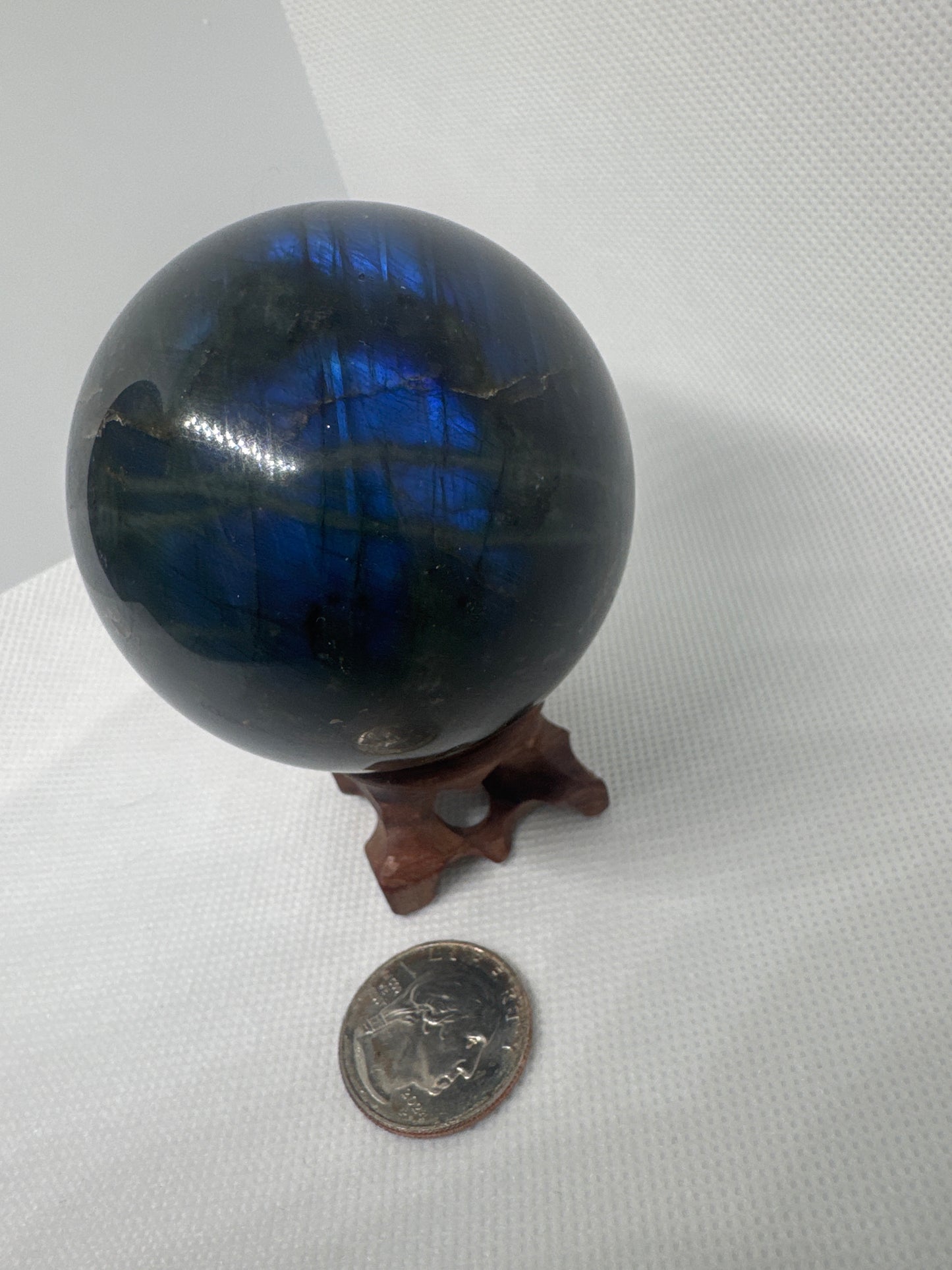 LABRADORITE SPHERE-intuition, protection, and spiritual awakening