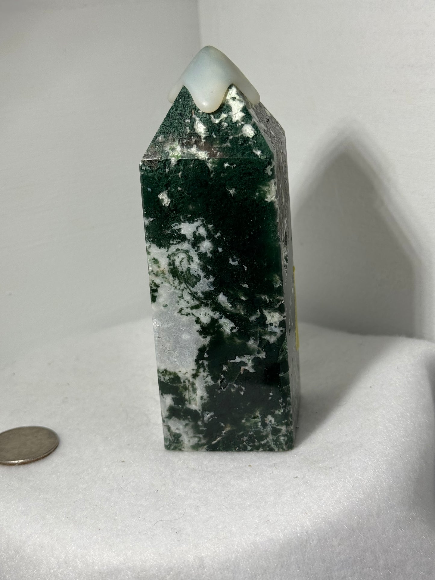MOSS AGATE TOWER towers-abundance, growth, emotional healing