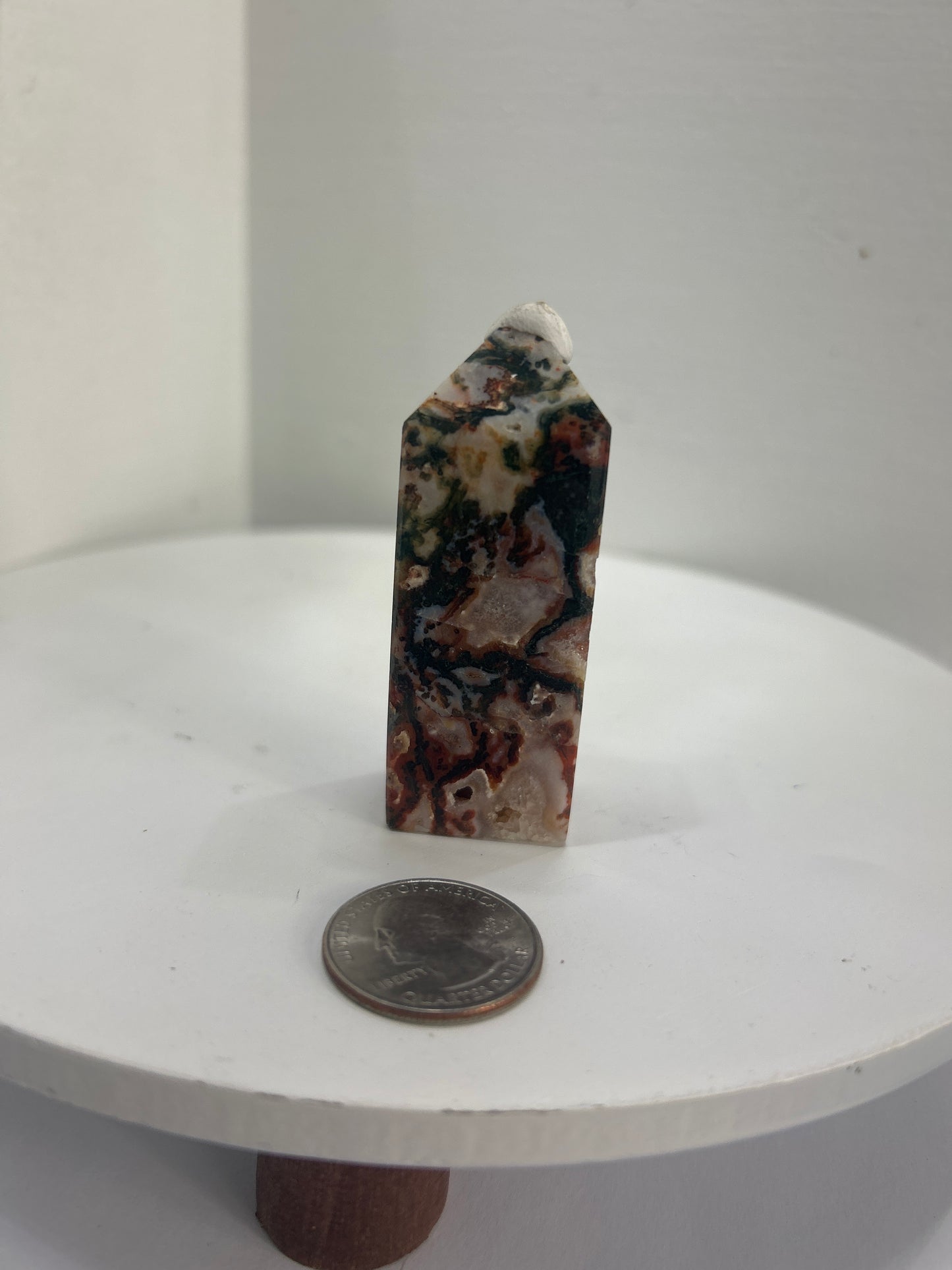 RED MOSS AGATE TOWER~ Growth, Vitality, and Grounding