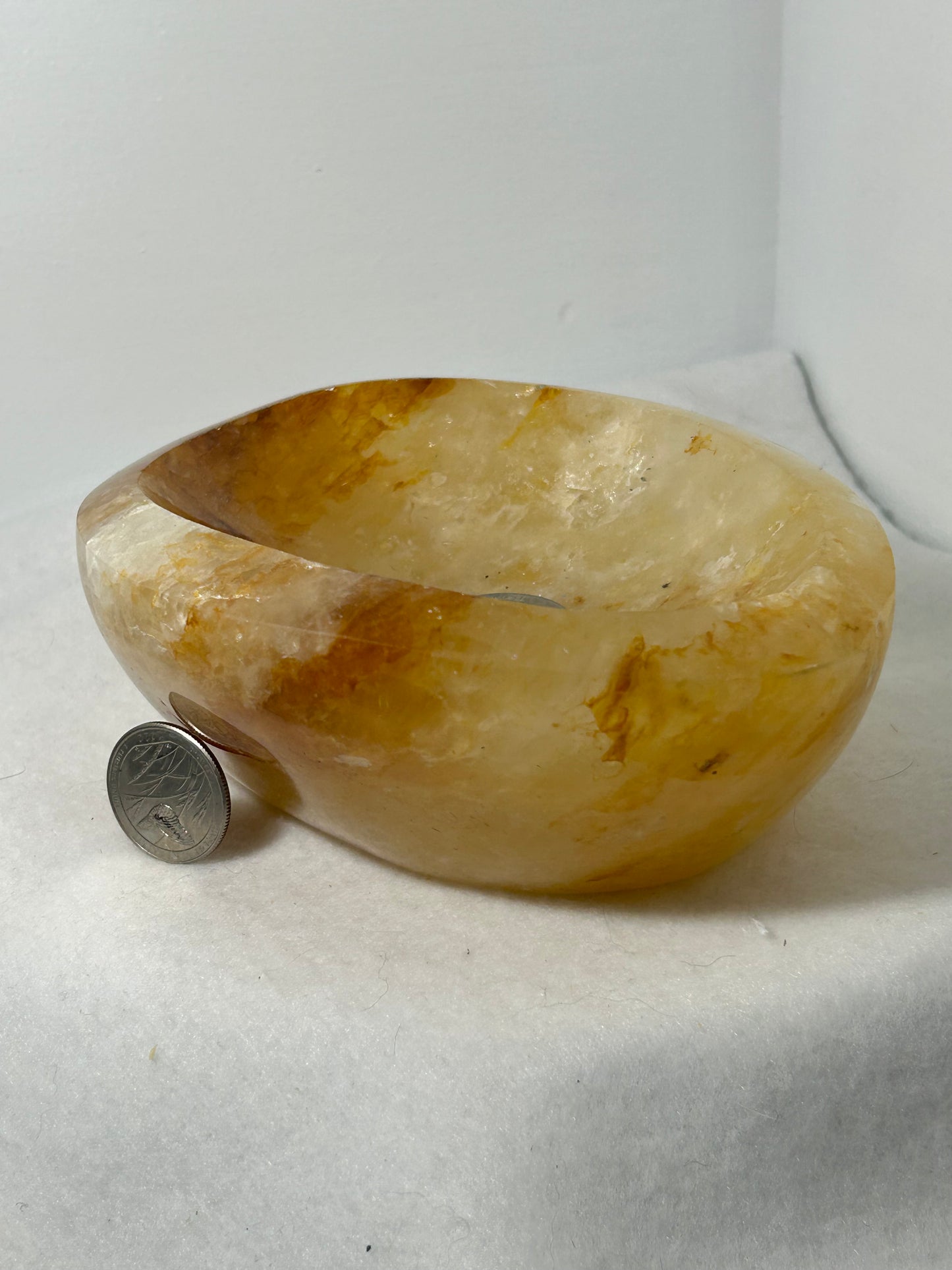 FIRE QUARTZ BOWL -passion, vitality, and spiritual awakening