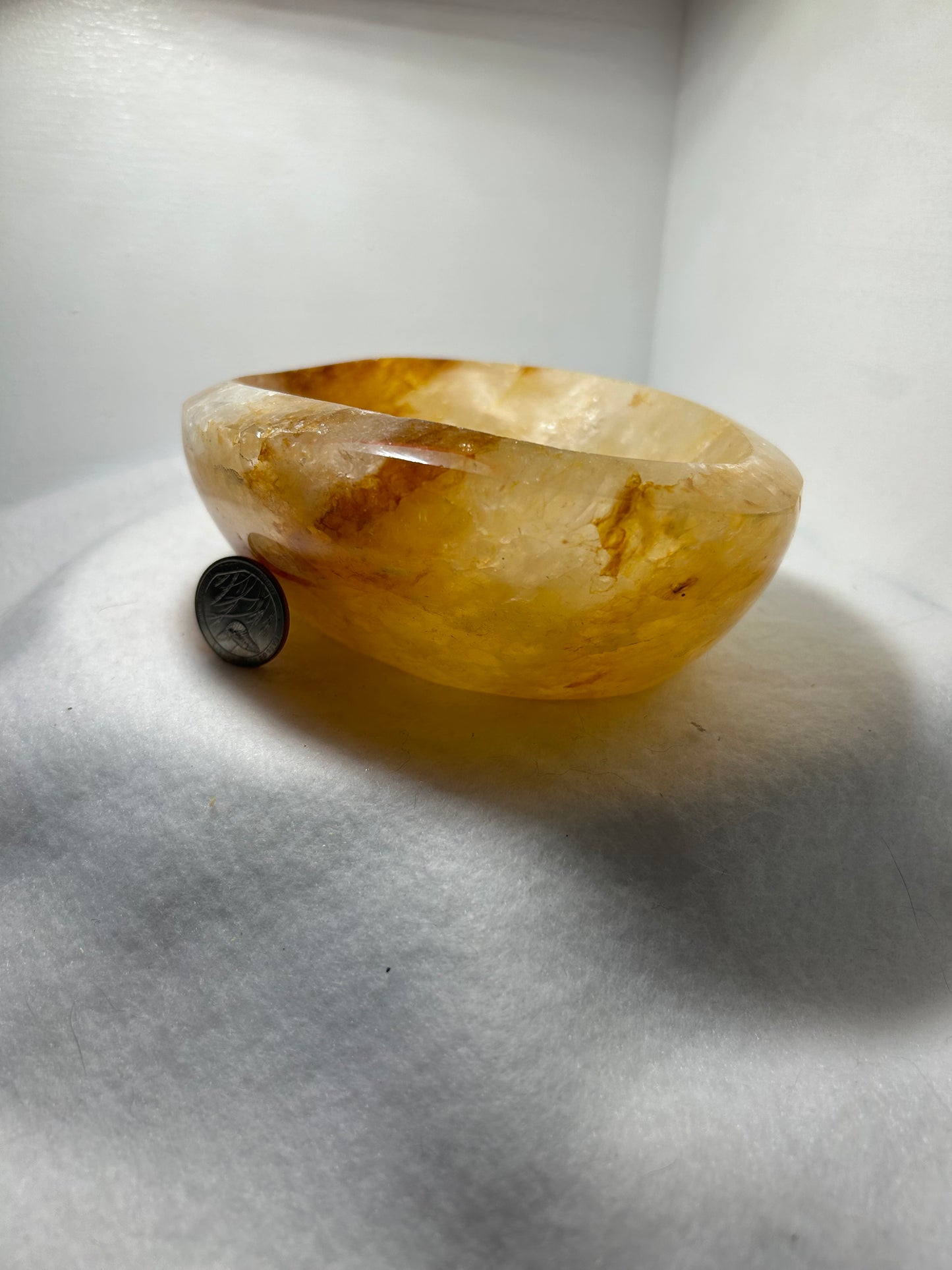 FIRE QUARTZ BOWL -passion, vitality, and spiritual awakening