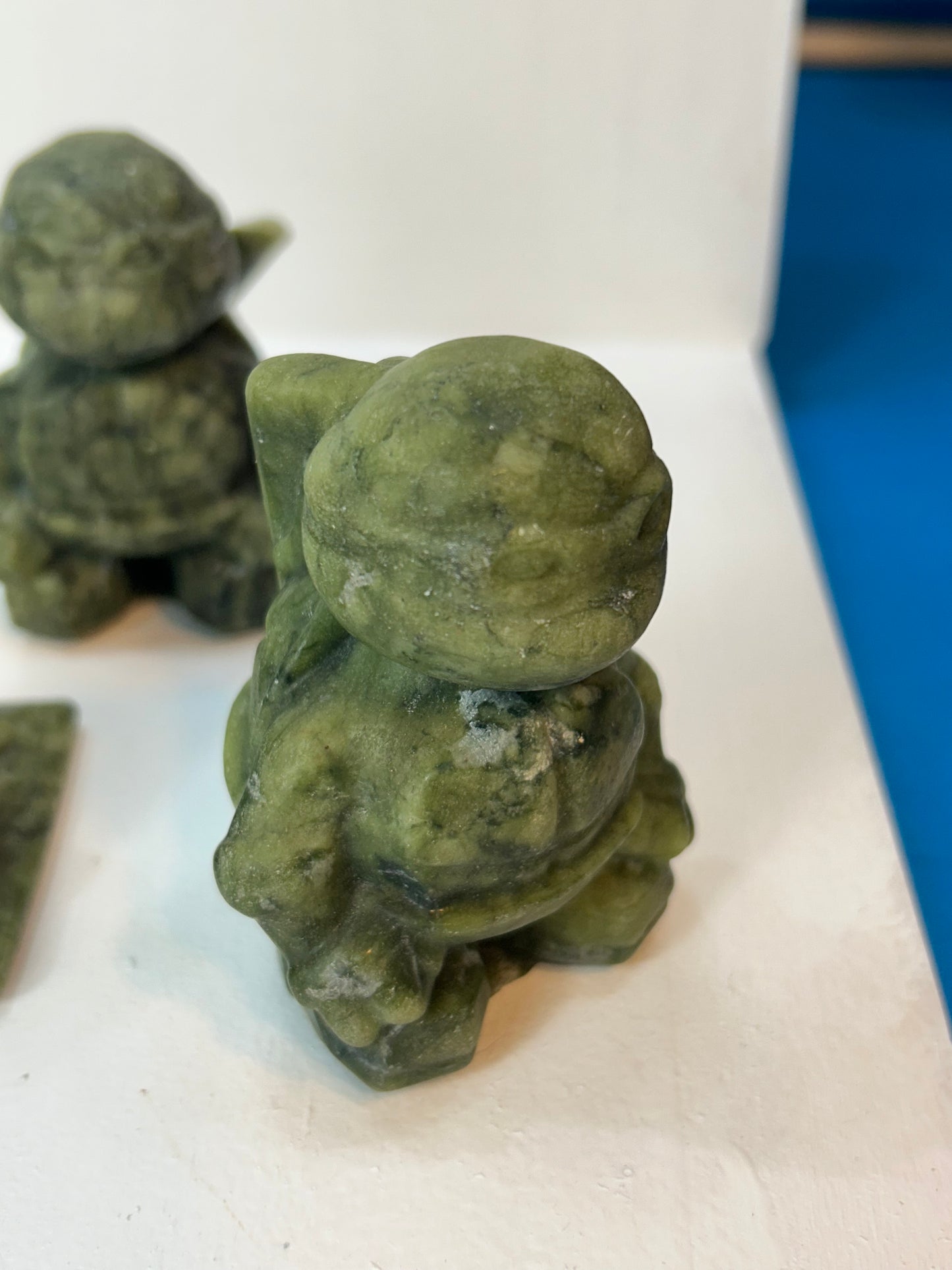 GREEN JADE TEENAGE MUTANT NINJA TURTLES  SET- 5 PIECES INCLUDING SPLINTER-Strength, Wisdom, and Unity