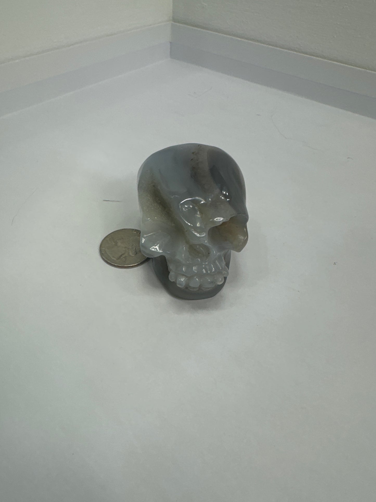 BANDED AGATE SKULL- stability, protection, balance