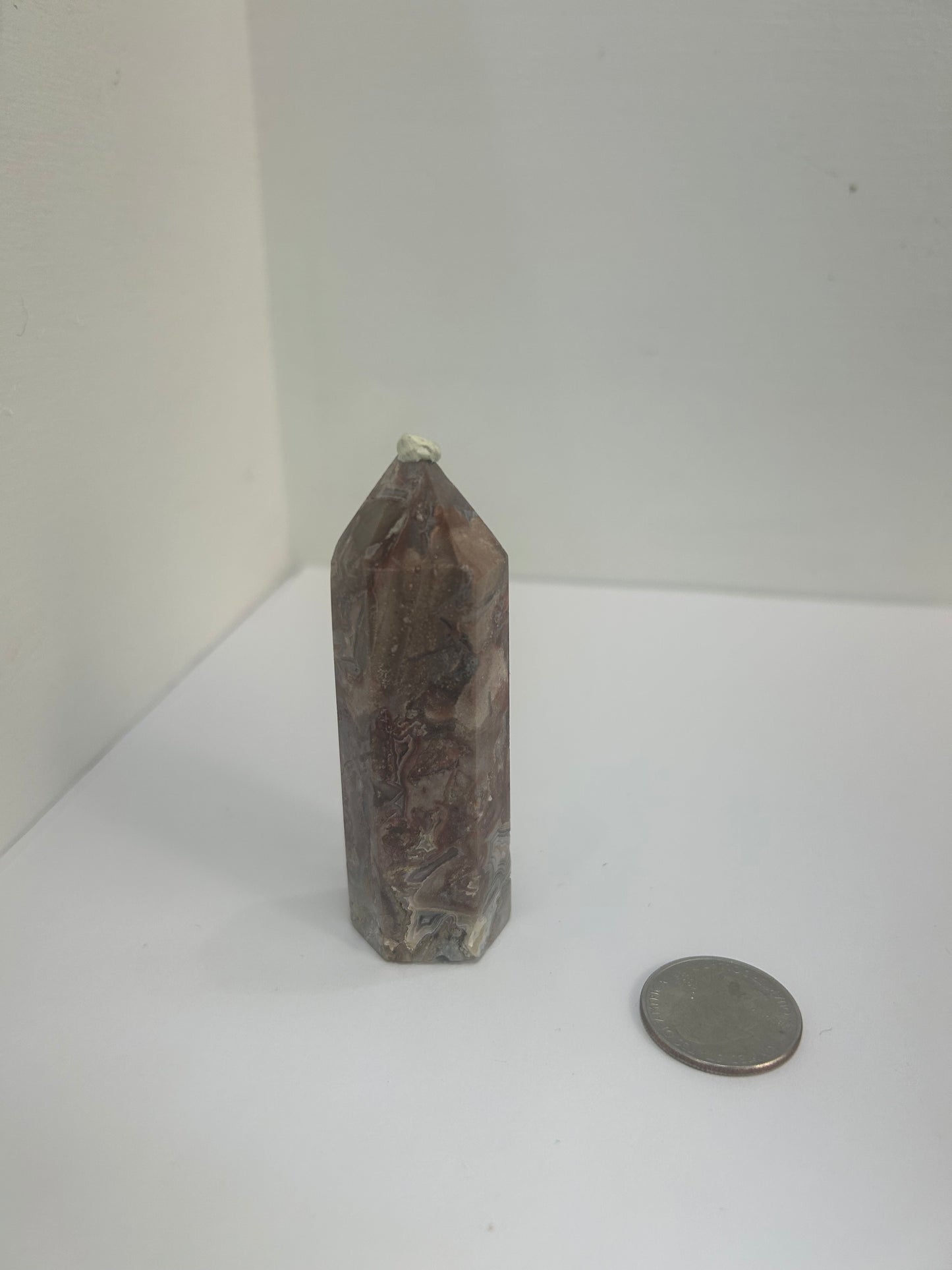 MOSS AGATE TOWER towers-abundance, growth, emotional healing
