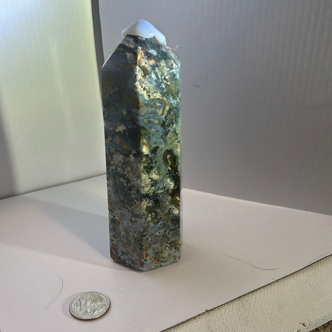 OCEAN JASPER TOWER -inner peace, emotional healing, spiritual renewal