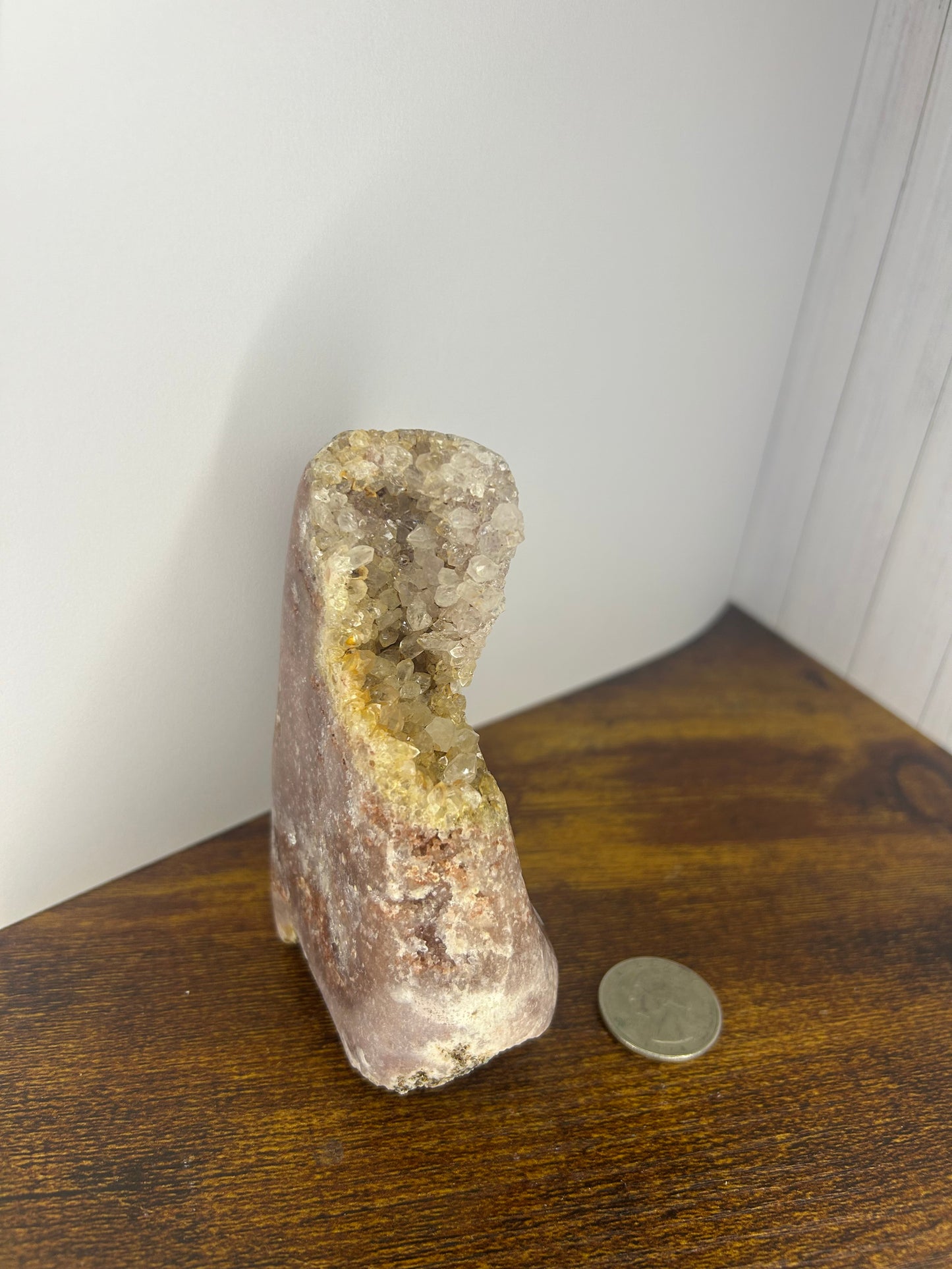 Pink amethyst free form 362g
