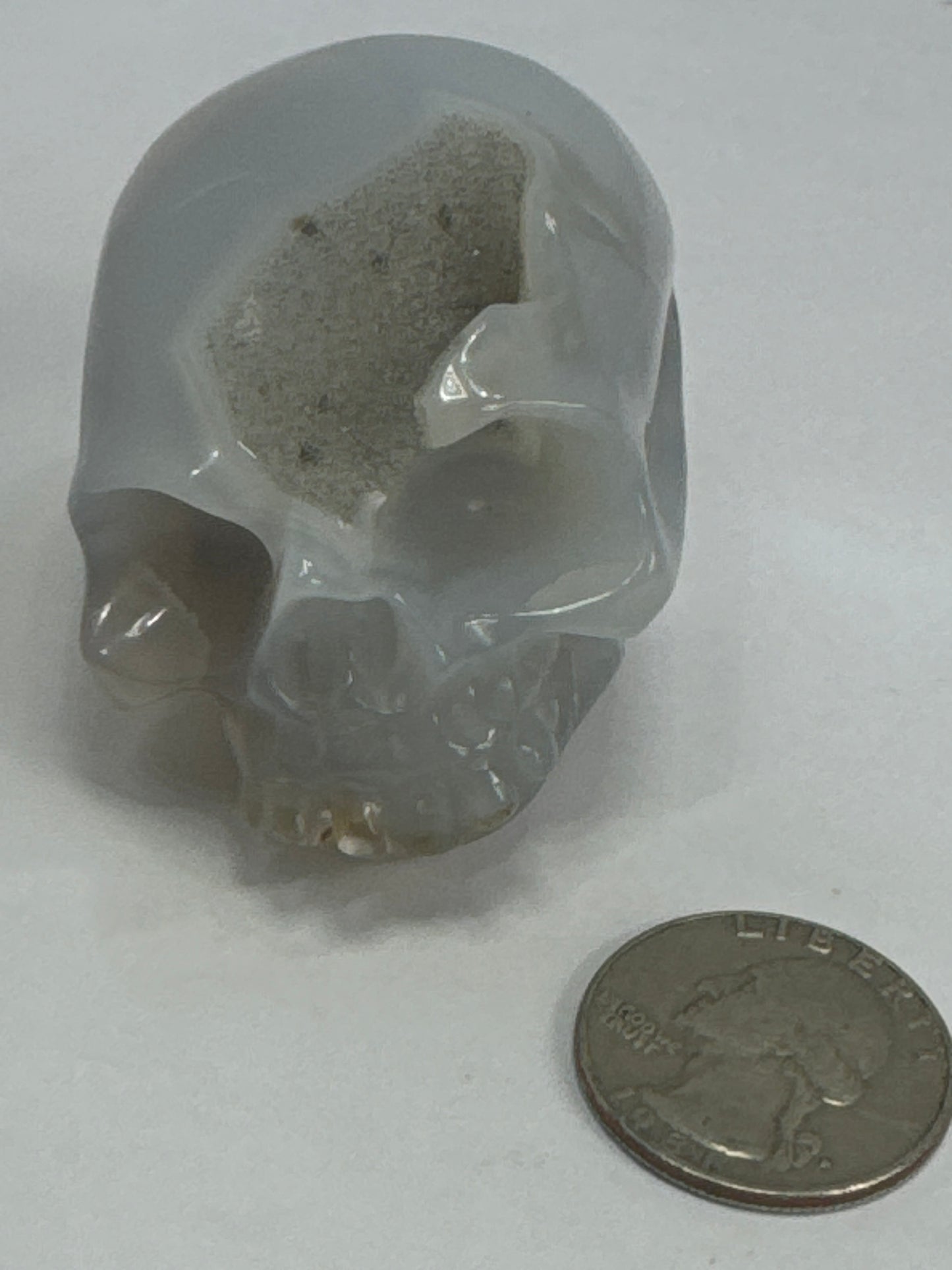 BANDED AGATE SKULL- stability, protection, balance