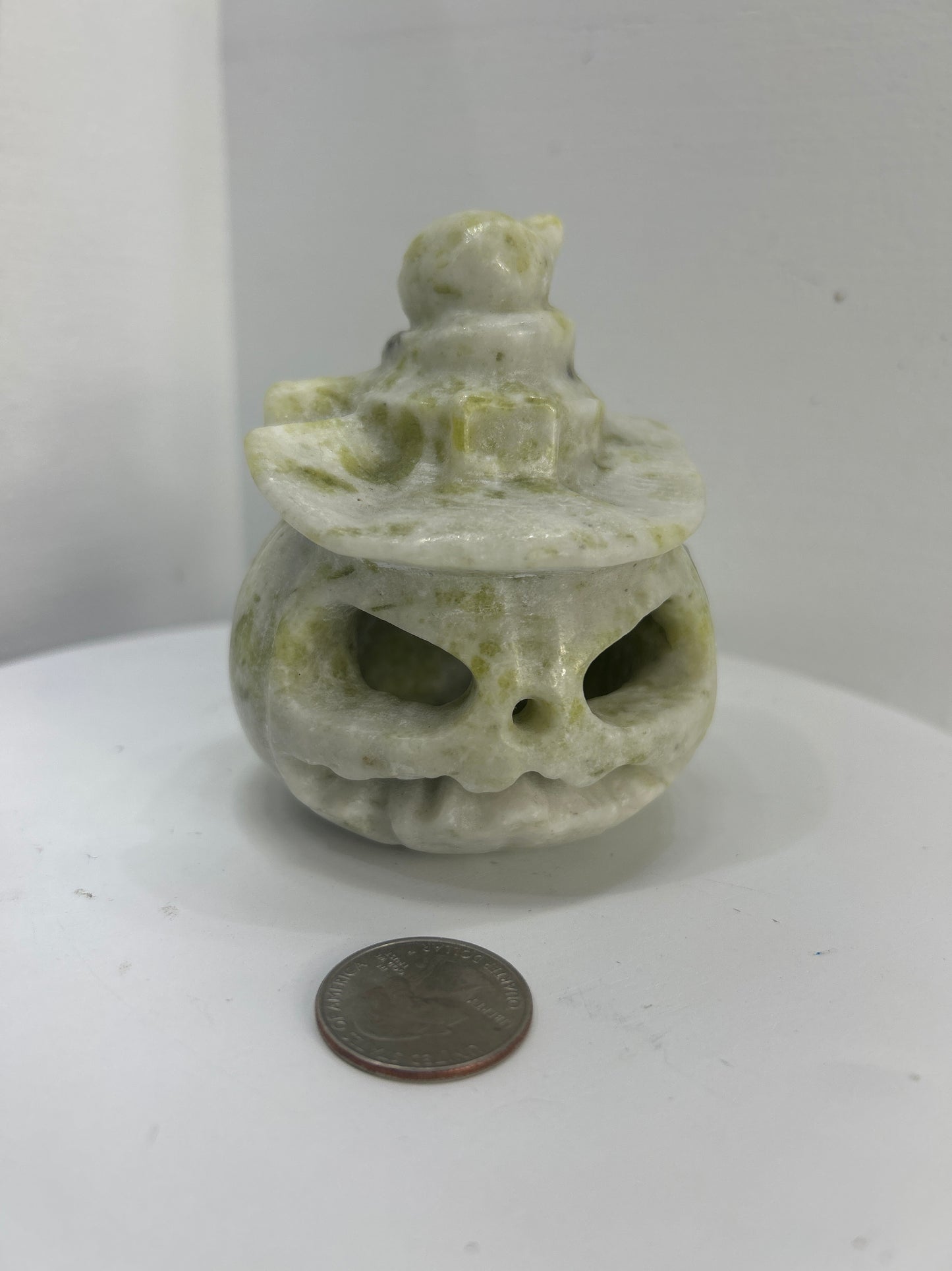 GREEN JADE JACK SKULL-Transformation, Protection, Wisdom
