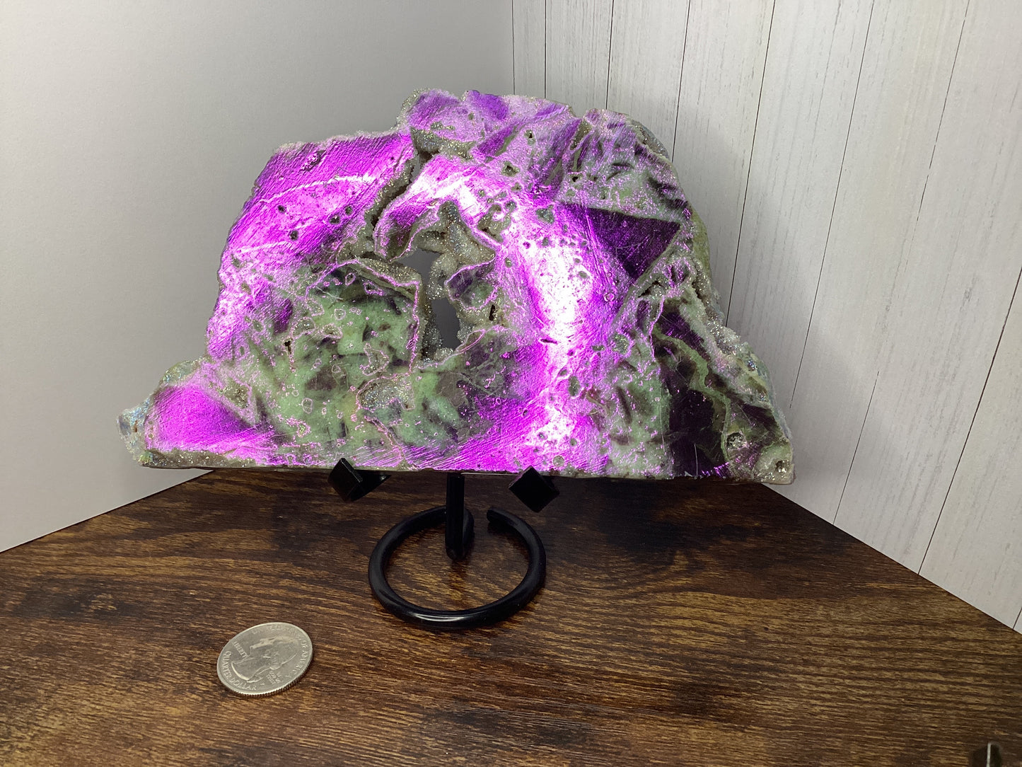 Sphalerite slabs - aura