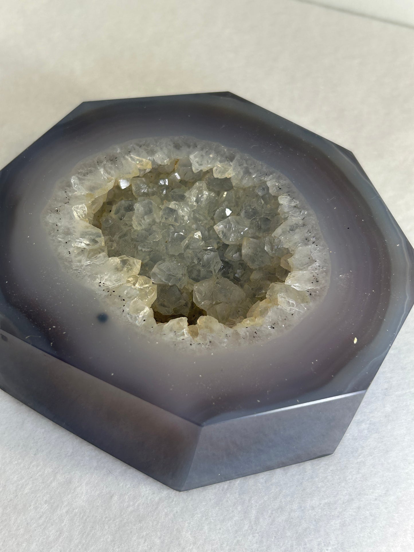 DRUZY CHALCEDONY FREE FORM-purity, serenity, grounding