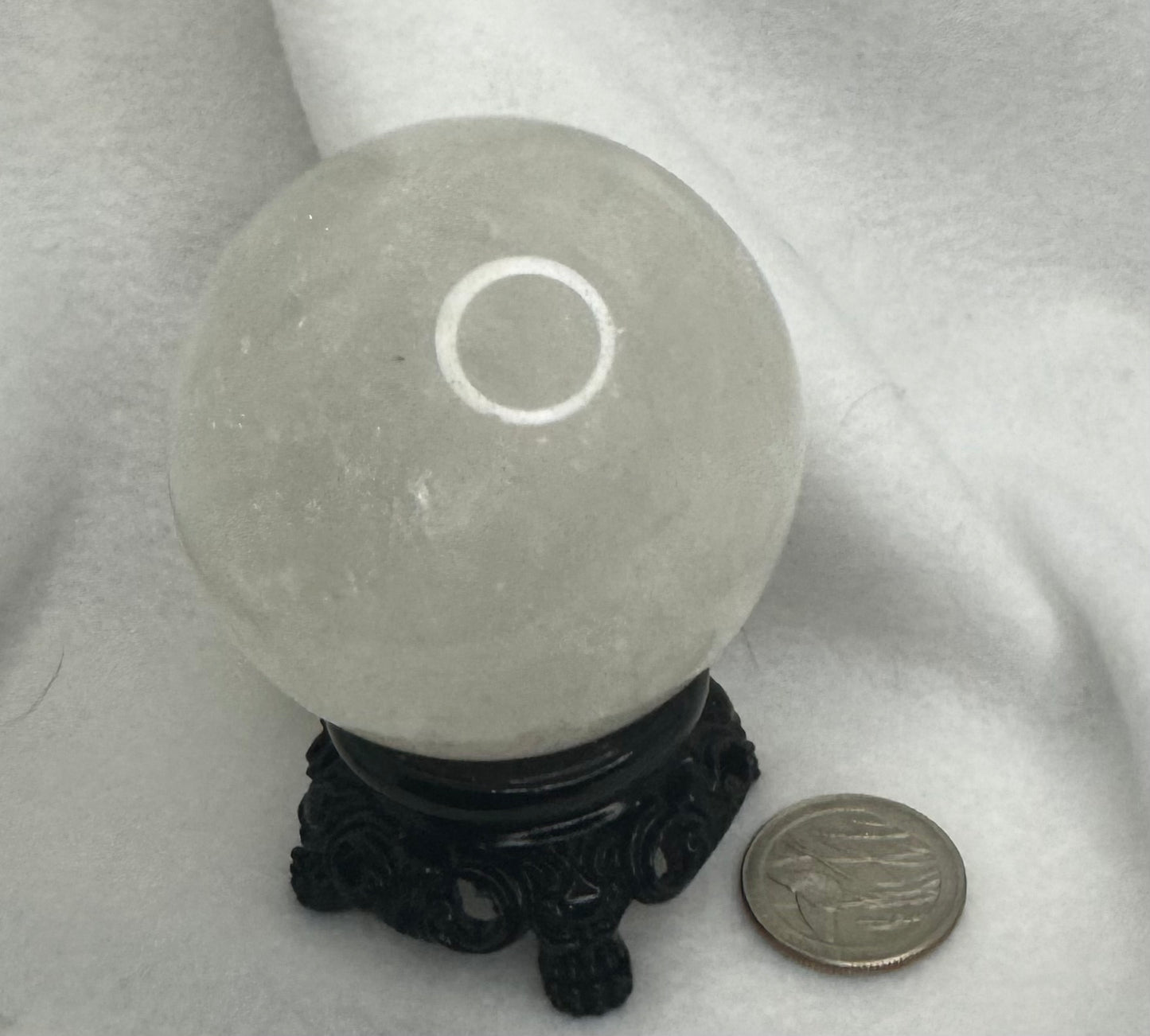 CLEAR QUARTZ SPHERE -healing, spirituality, enlightenment