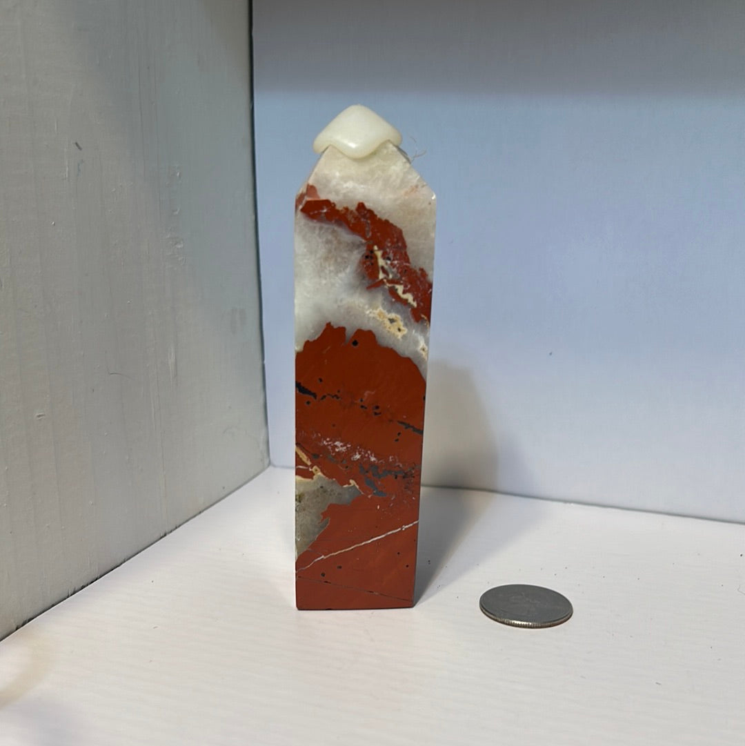 RED JASPER TOWER-energy, self confidence, compassion