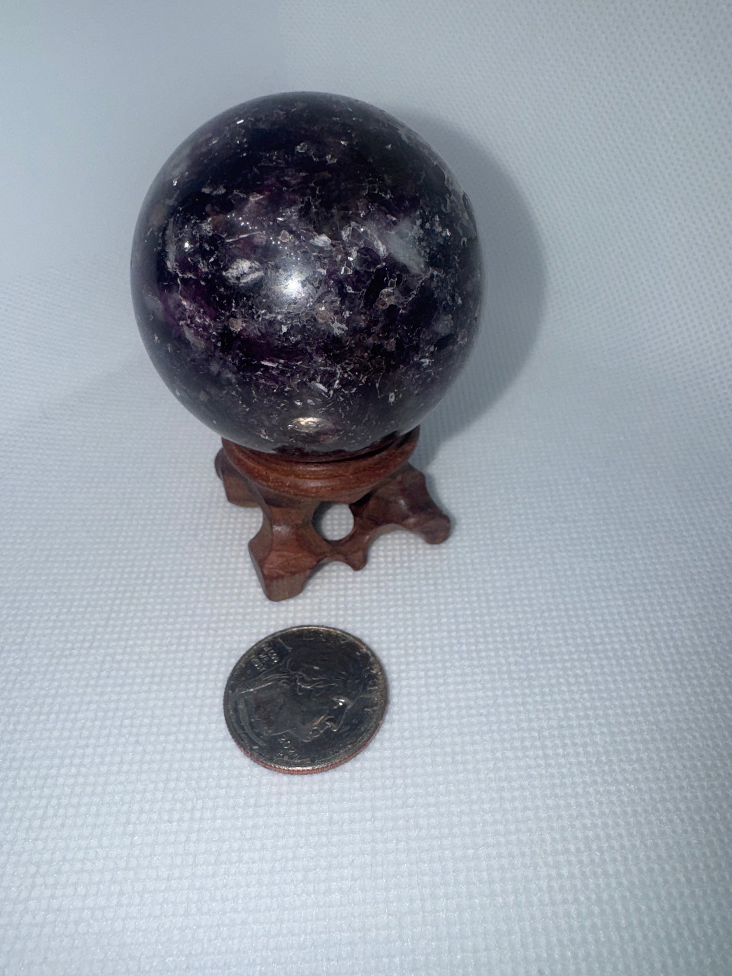 PURPLE MICA SPHERE-spiritual protection, intuition, clarity