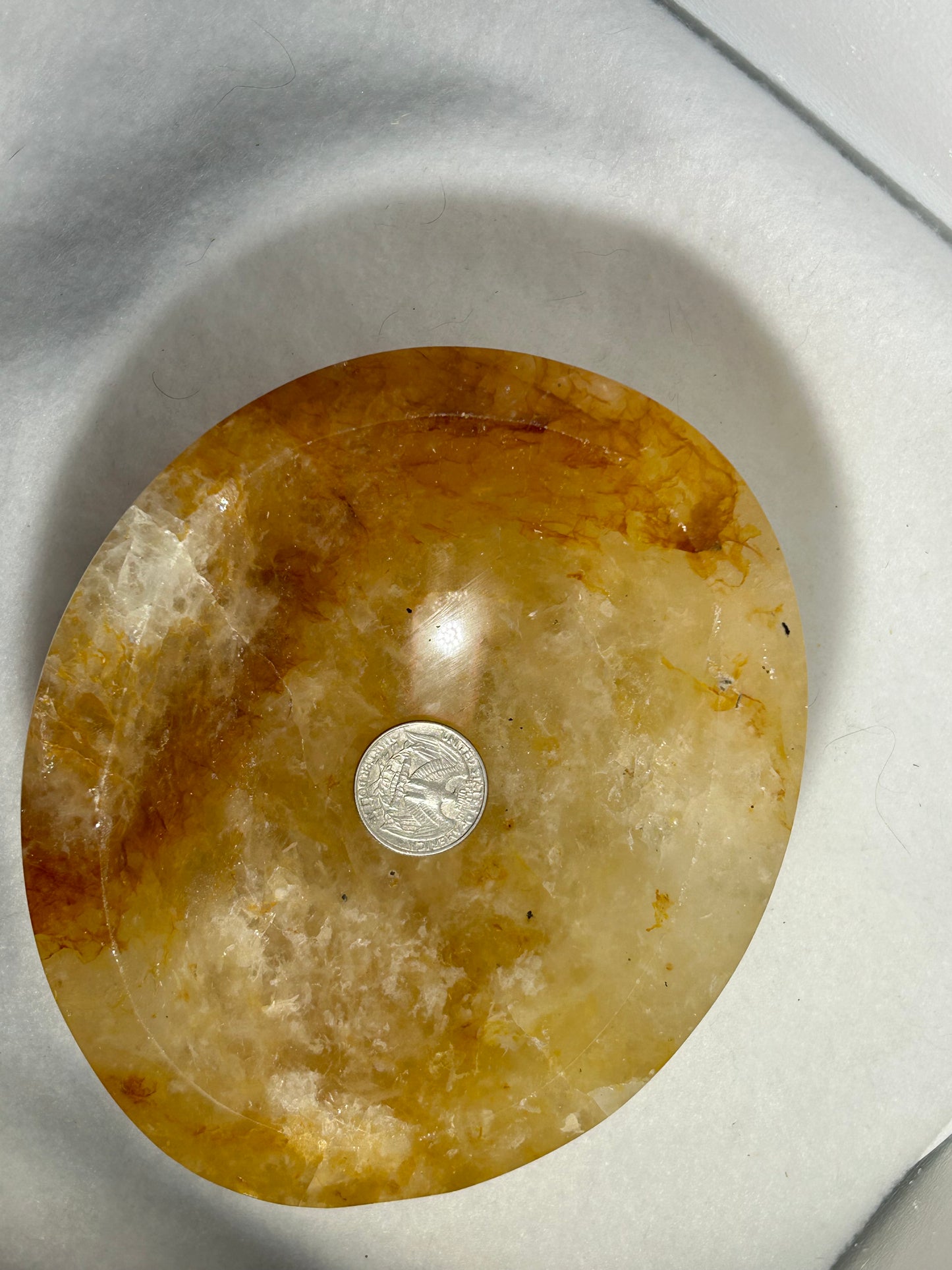 FIRE QUARTZ BOWL -passion, vitality, and spiritual awakening