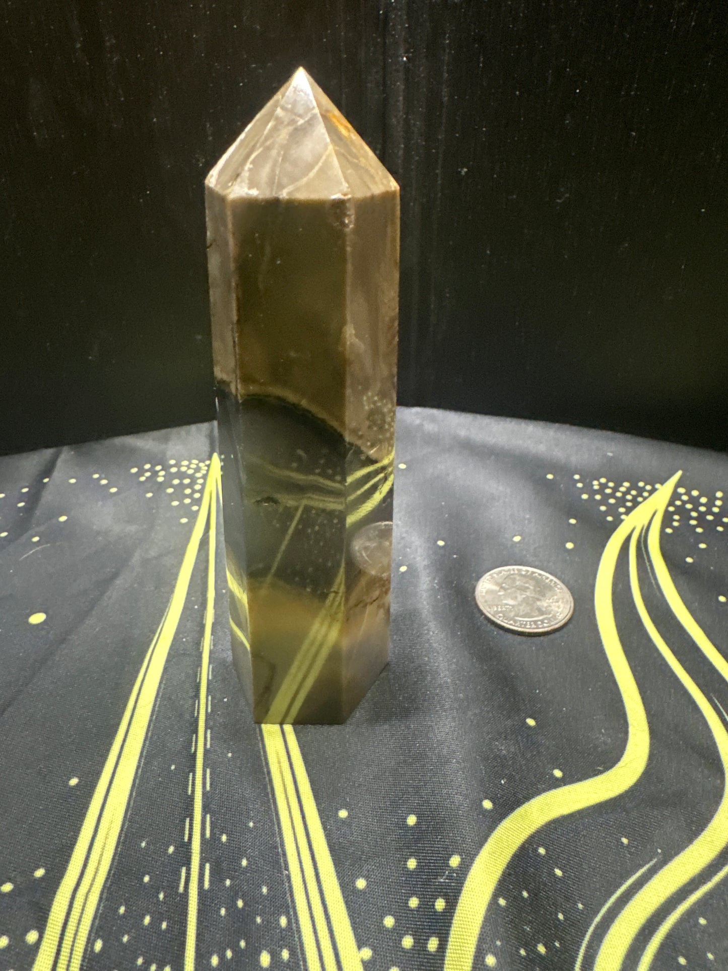 VOLCANO AGATE TOWER-strength, transformation, grounding