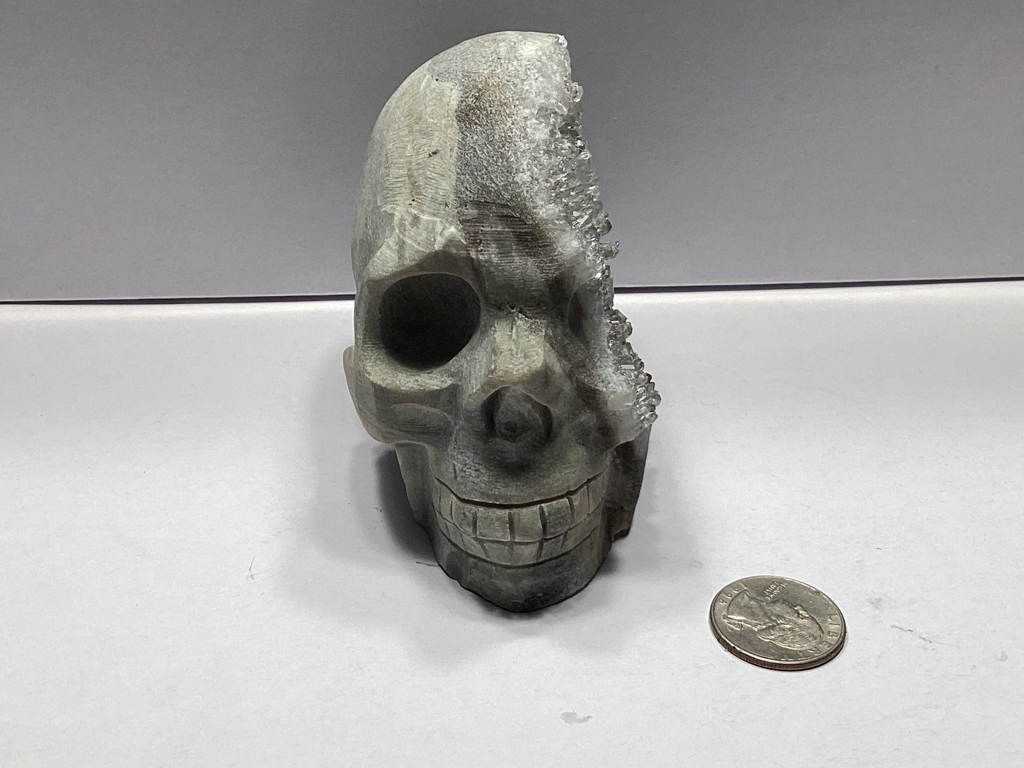 CRYSTAL CLUSTER SKULL-Wisdom, Protection, Transformation