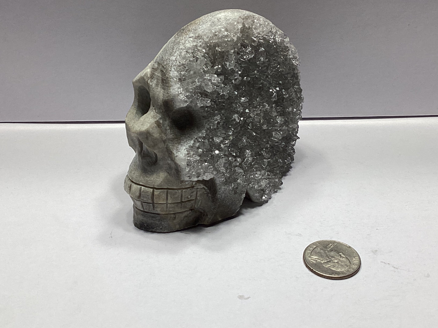 CRYSTAL CLUSTER SKULL-Wisdom, Protection, Transformation