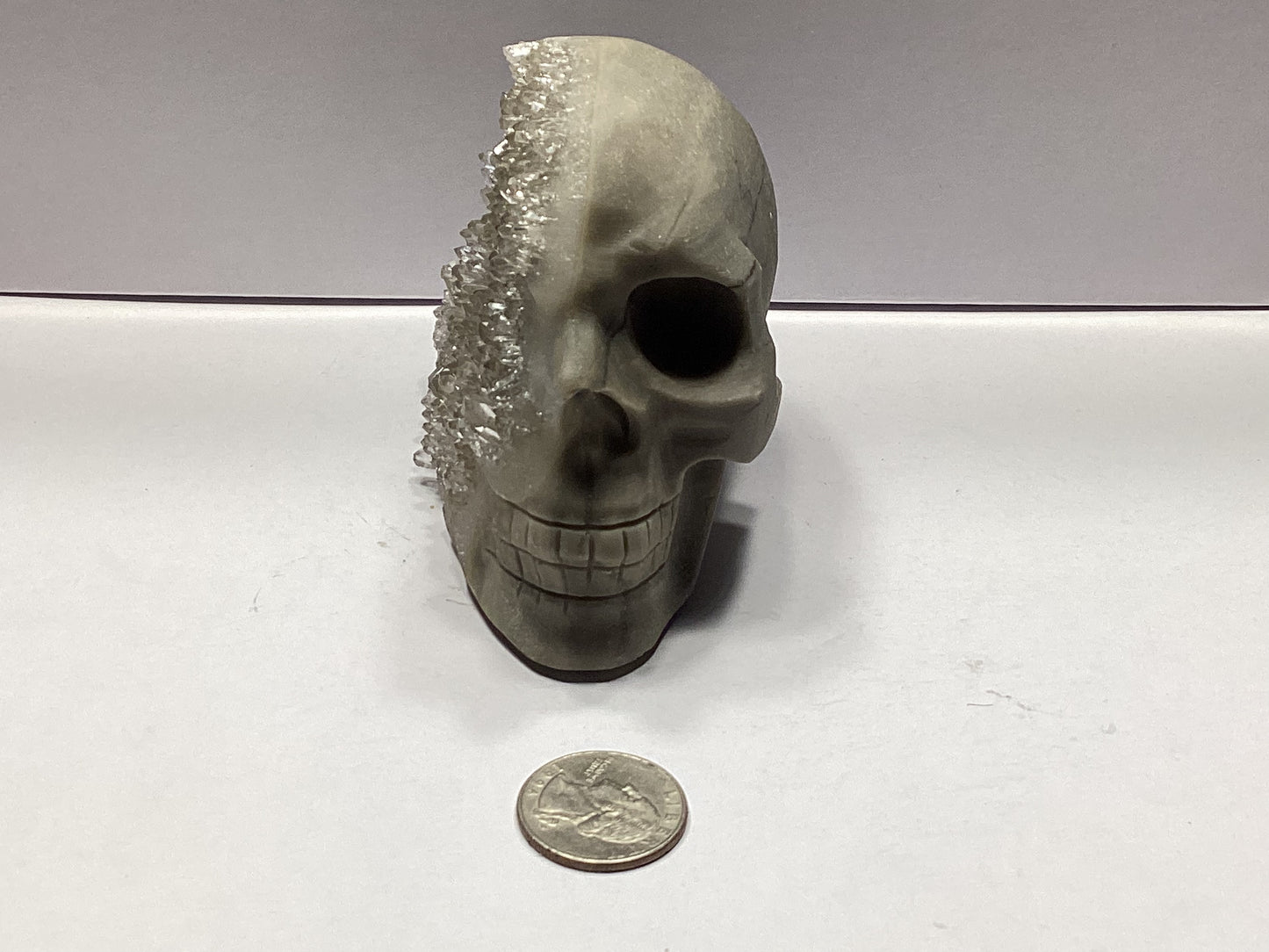 CRYSTAL CLUSTER SKULL-Wisdom, Protection, Transformation