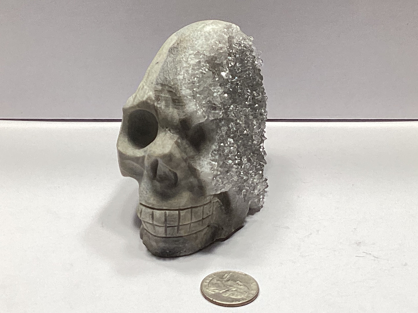 CRYSTAL CLUSTER SKULL-Wisdom, Protection, Transformation