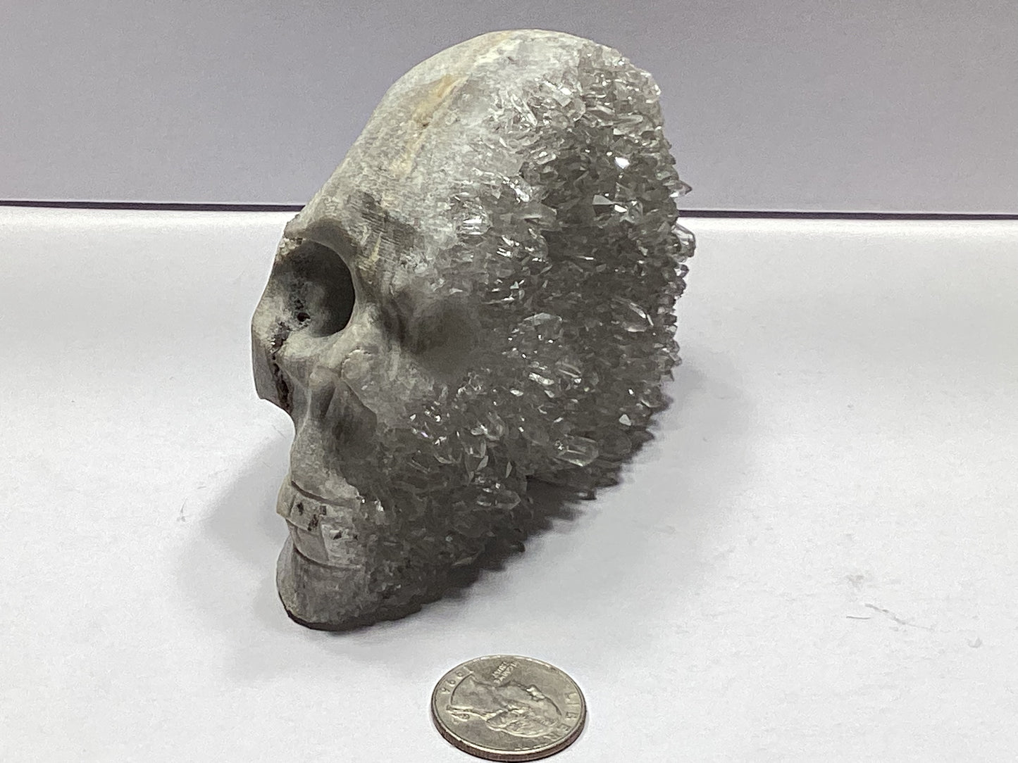 CRYSTAL CLUSTER SKULL-Wisdom, Protection, Transformation