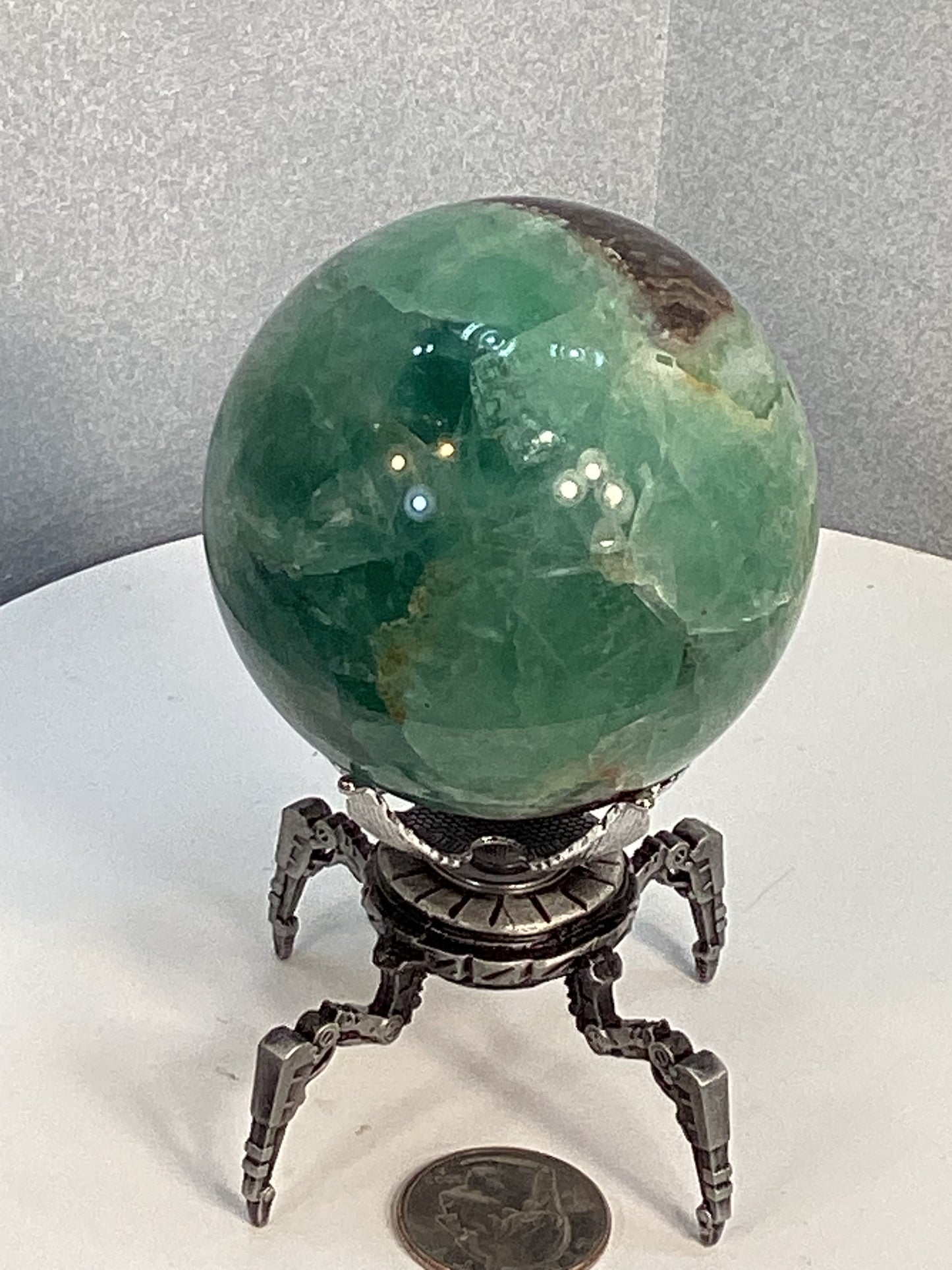 FLUORITE SPHERE-clarity, focus, spiritual expansion