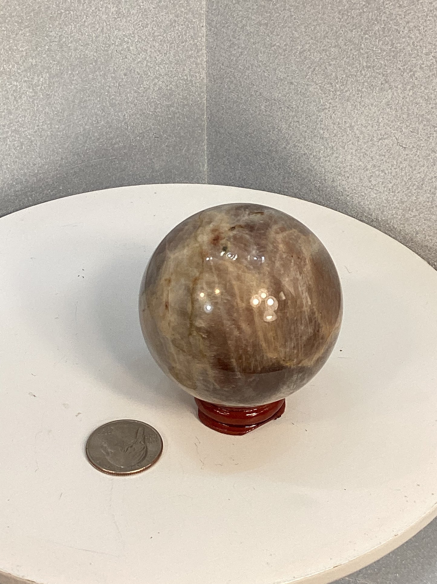 MOONSTONE SPHERE-Intuition, Harmony, and New Beginnings