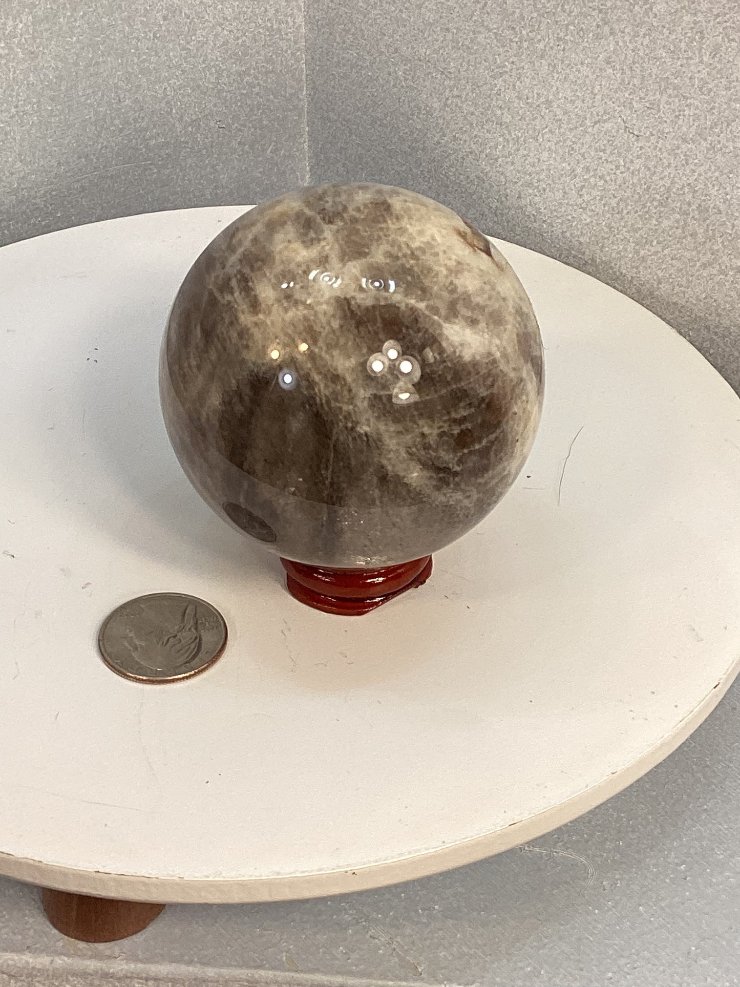 MOONSTONE SPHERE-Intuition, Harmony, and New Beginnings