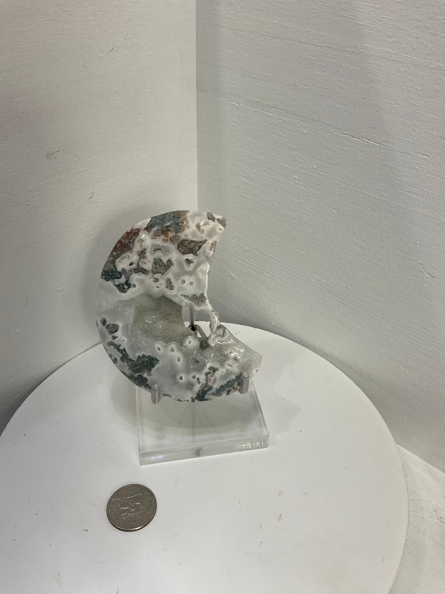MOSS AGATE MOONS-Growth, Balance, Connection to Nature