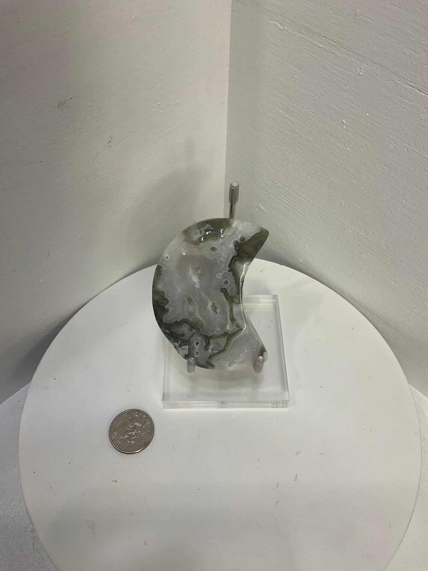 MOSS AGATE MOONS-Growth, Balance, Connection to Nature