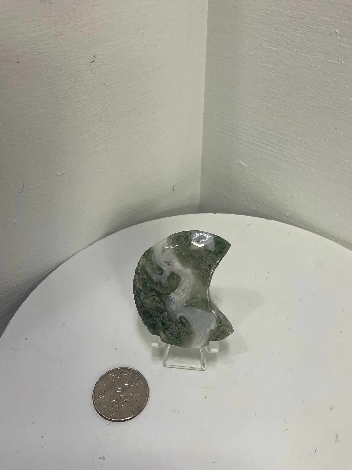 MOSS AGATE MOONS-Growth, Balance, Connection to Nature
