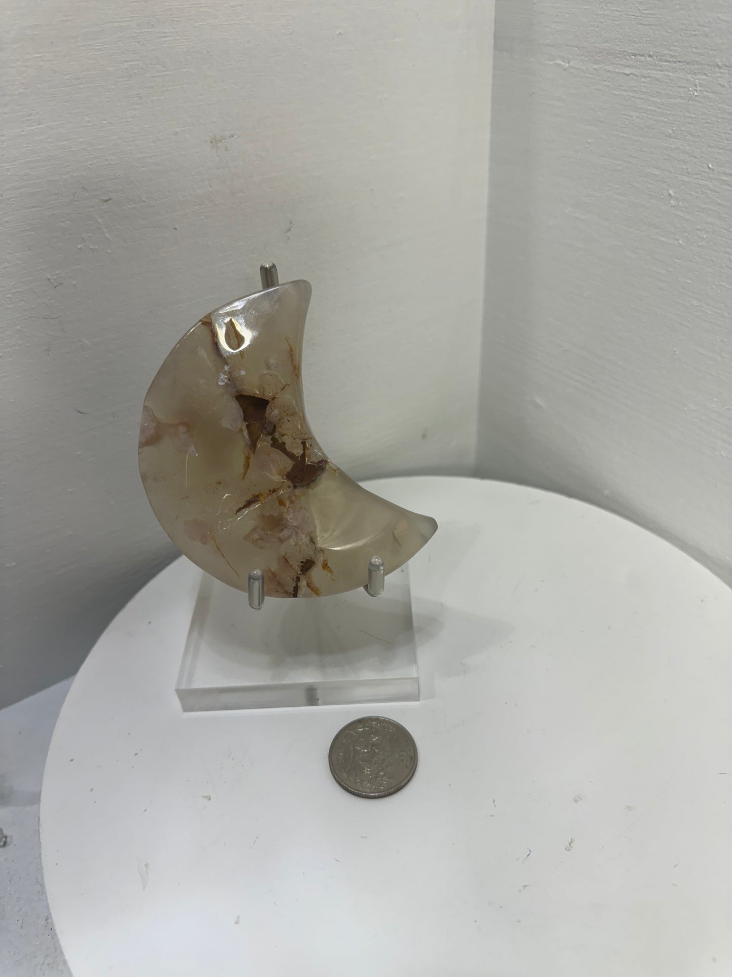 FLOWER AGATE MOON-growth, manifestation, personal transformation