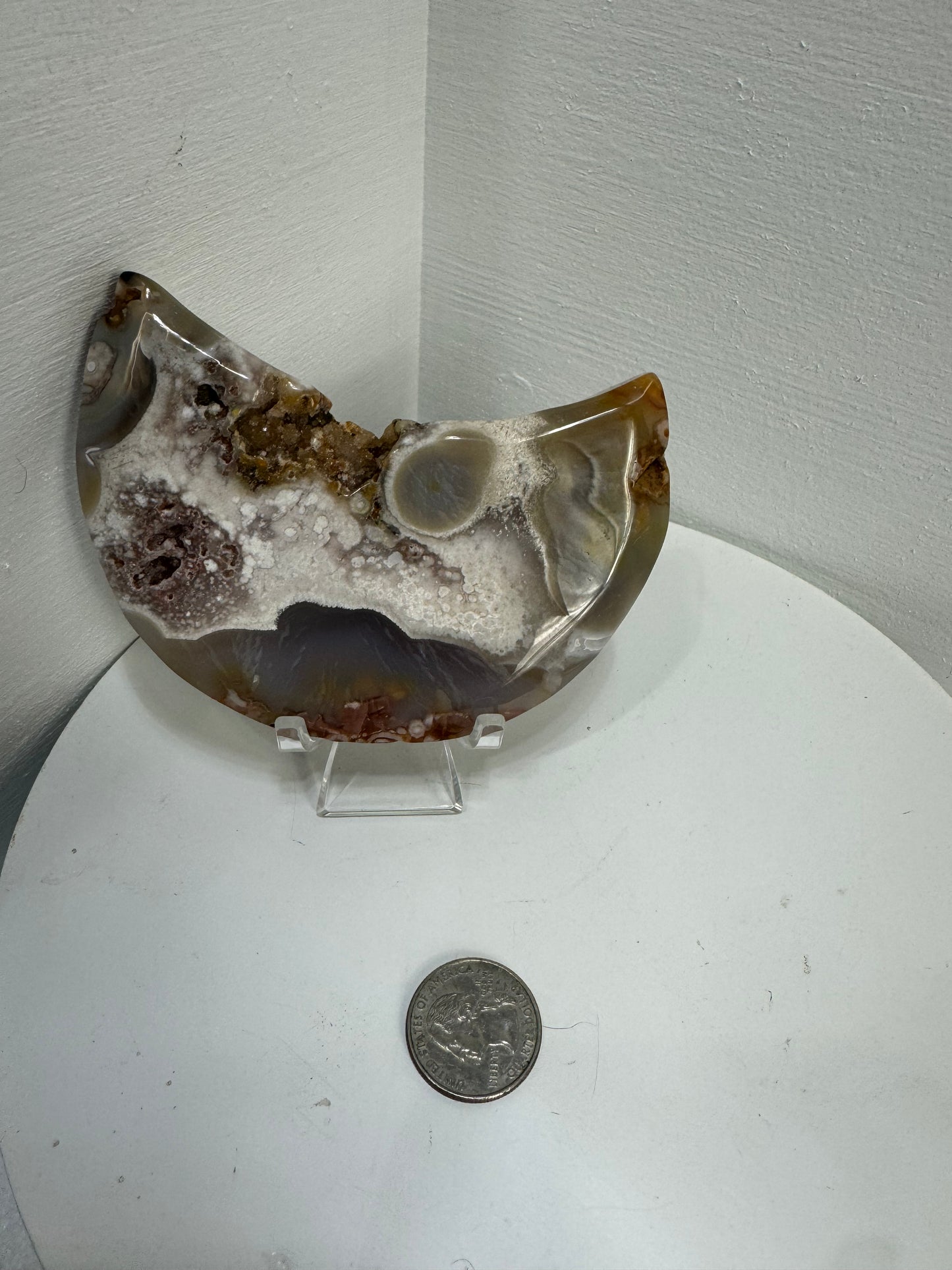 FLOWER AGATE MOON-growth, manifestation, personal transformation