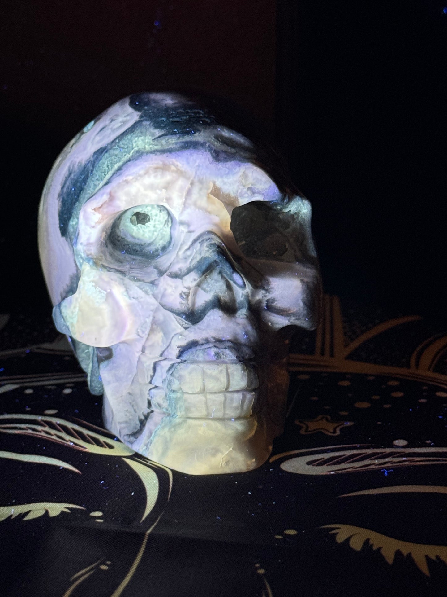 AMBER SKULL-Healing, Protection, Positive Energy