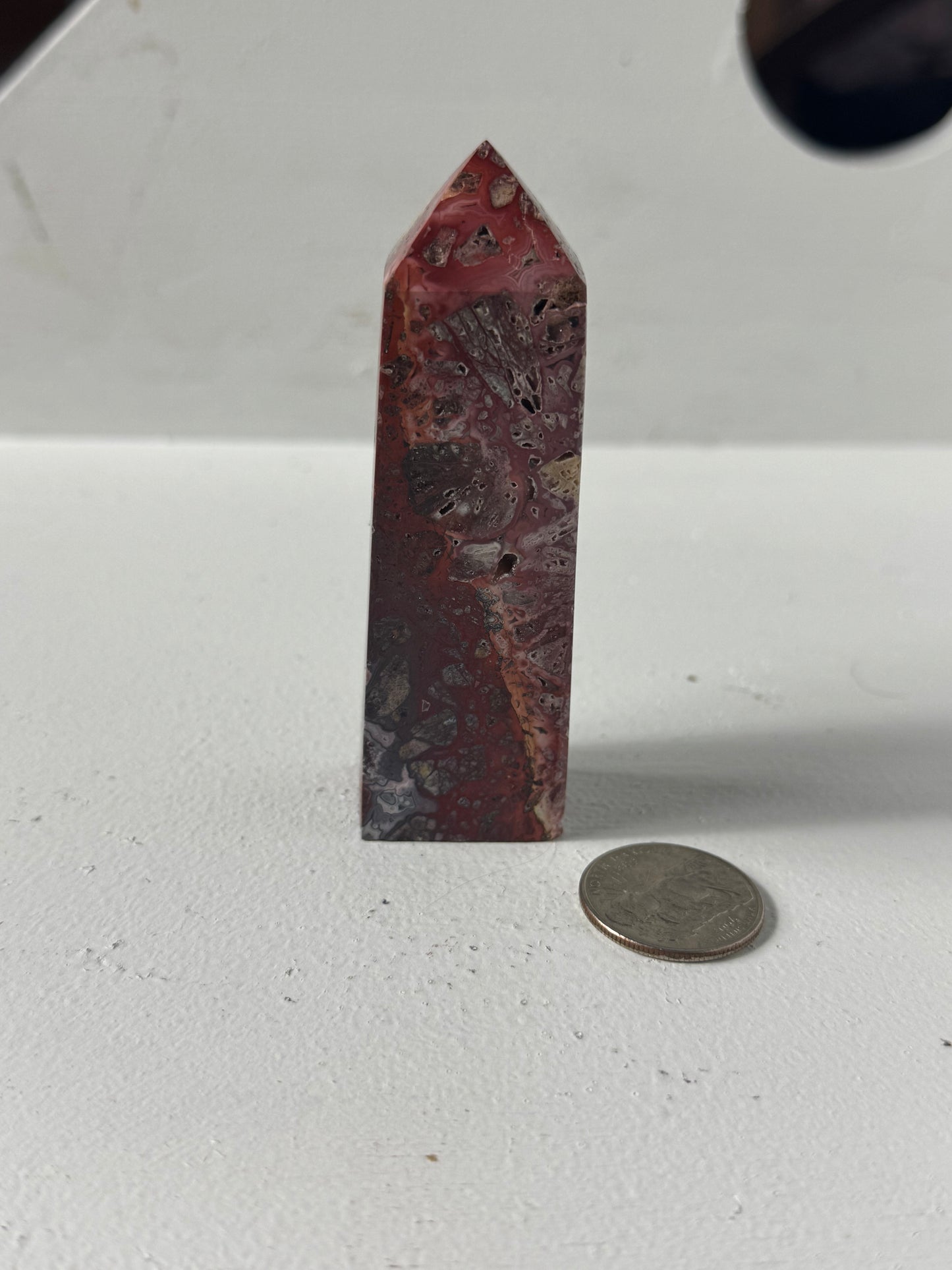 MOSS AGATE TOWER towers-abundance, growth, emotional healing