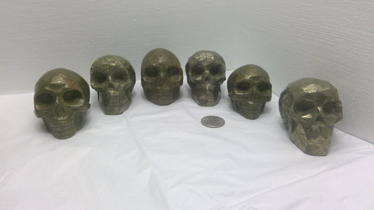 PYRITE SKULL- abundance, confidence, manifestation