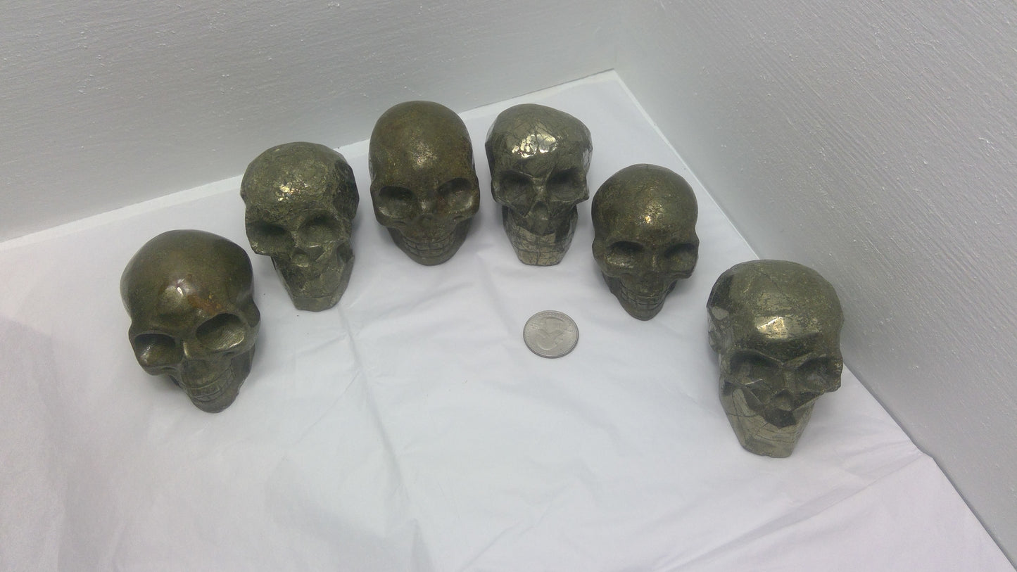 PYRITE SKULL- abundance, confidence, manifestation