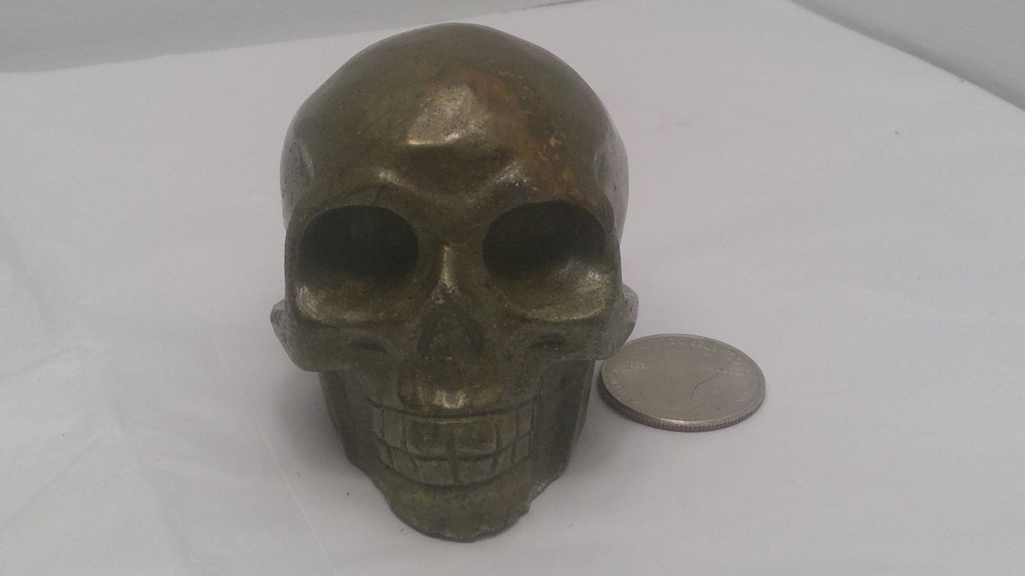 PYRITE SKULL- abundance, confidence, manifestation