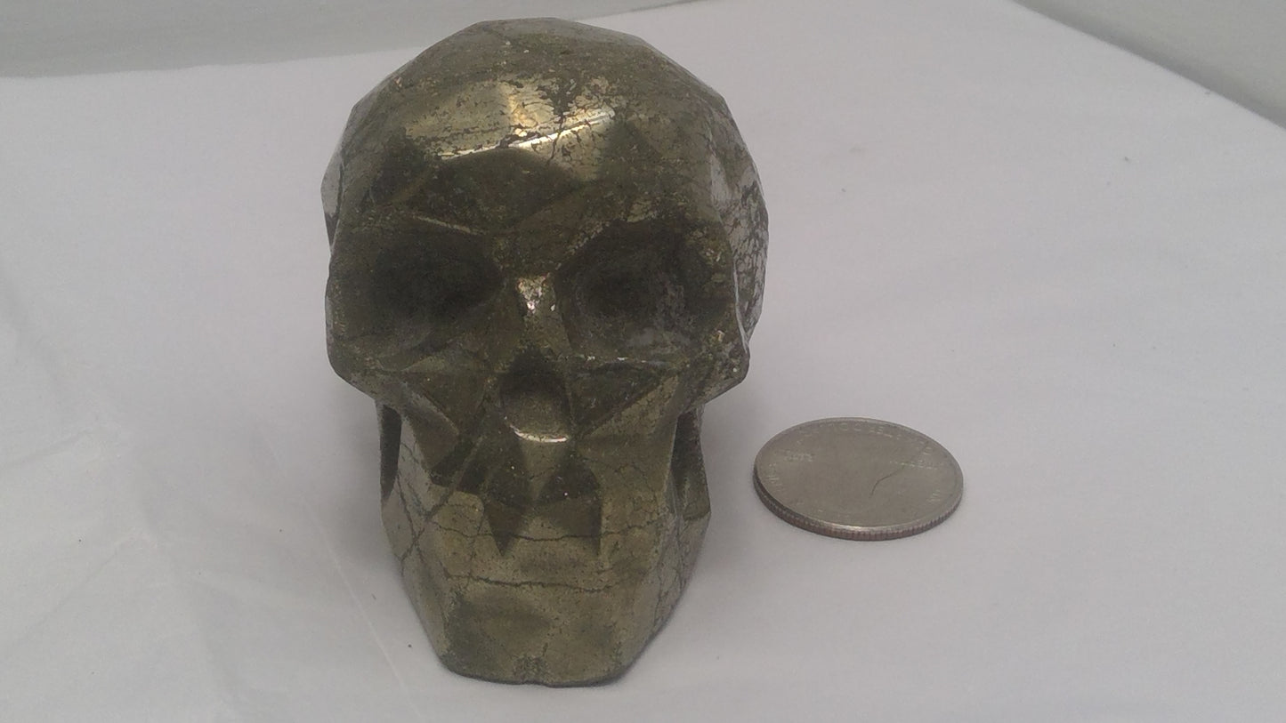 PYRITE SKULL- abundance, confidence, manifestation