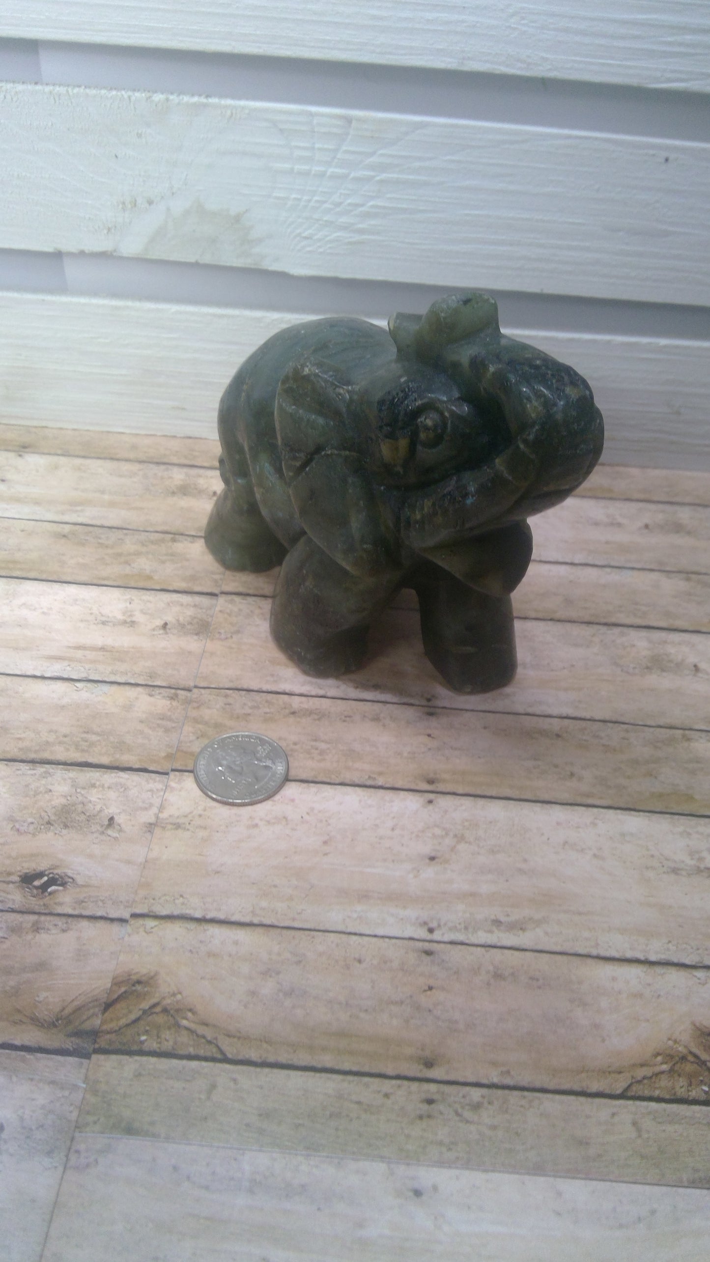 LABRADORITE ELEPHANT -Strength, Intuition, Transformation