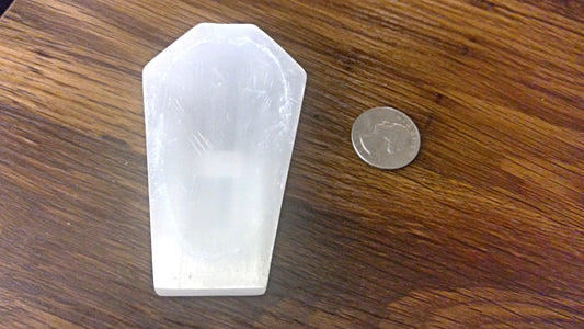 SELENITE COFFIN -calming, spiritual, cleansing