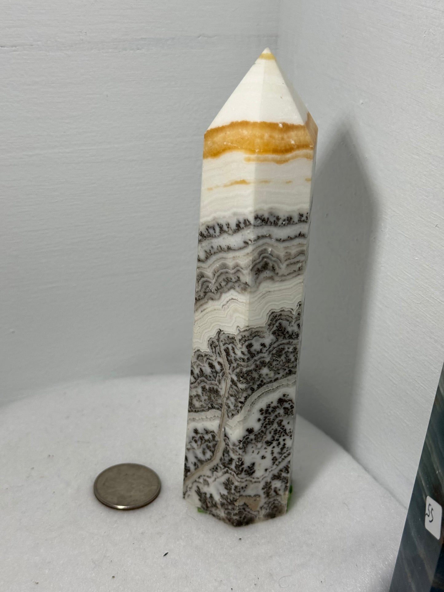 CRAZY LACE AGATE TOWER -joy, laughter, optimism