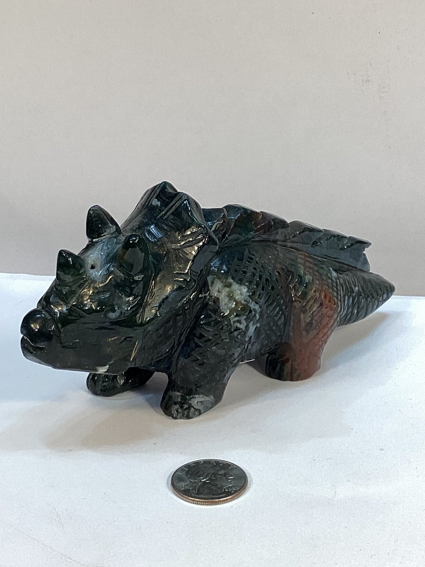 OCEAN JASPER TRICERITOPS-Strength, Serenity, and Ancient Wisdom
