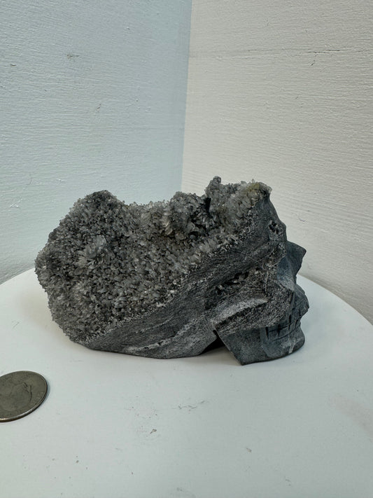 CRYSTAL CLUSTER SKULL-Wisdom, Protection, Transformation