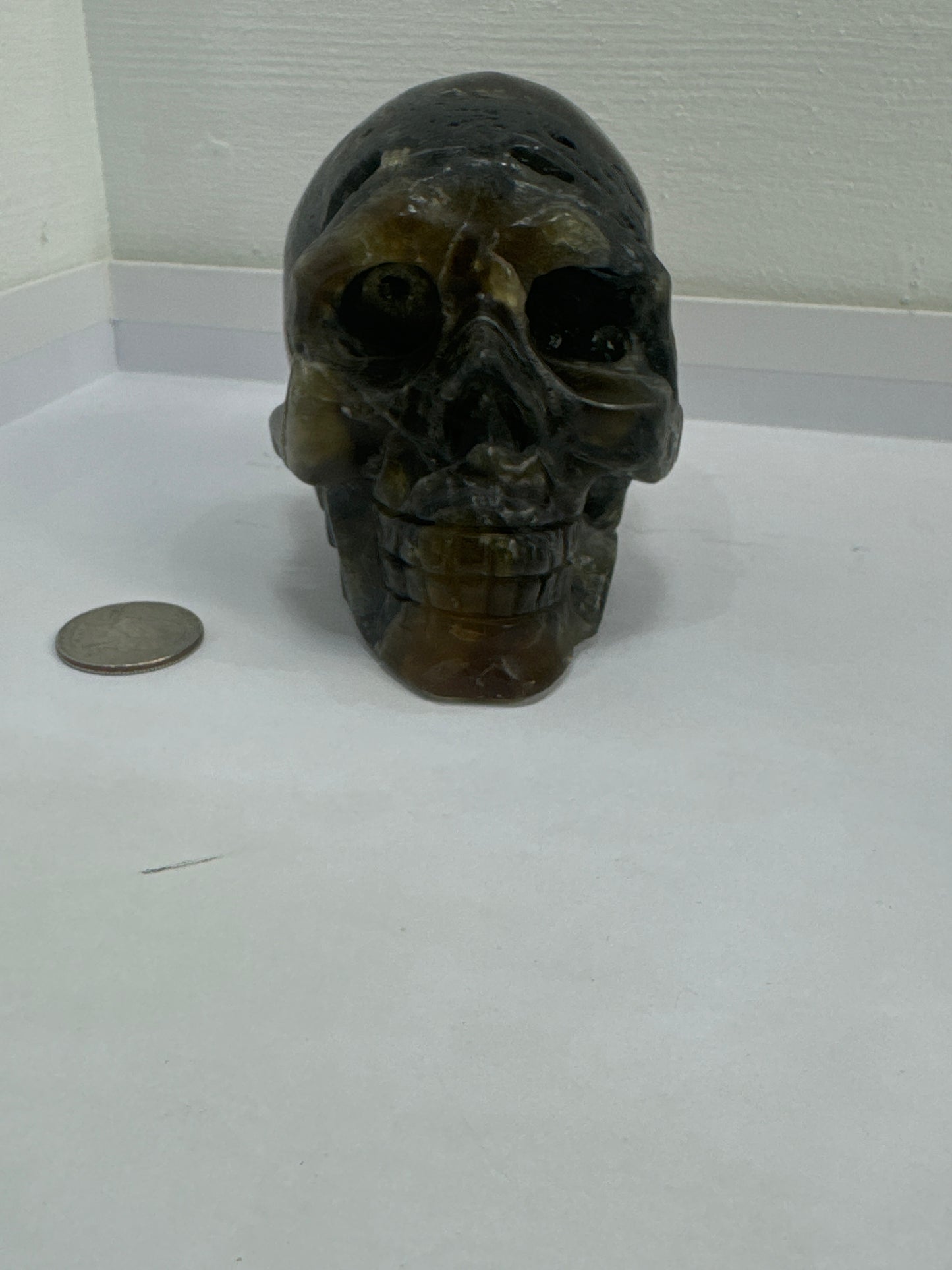 AMBER SKULL-Healing, Protection, Positive Energy