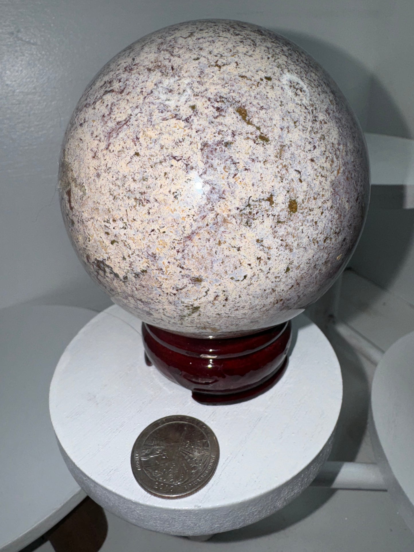 RHYOLITE SPHERE-joy, balance, determination